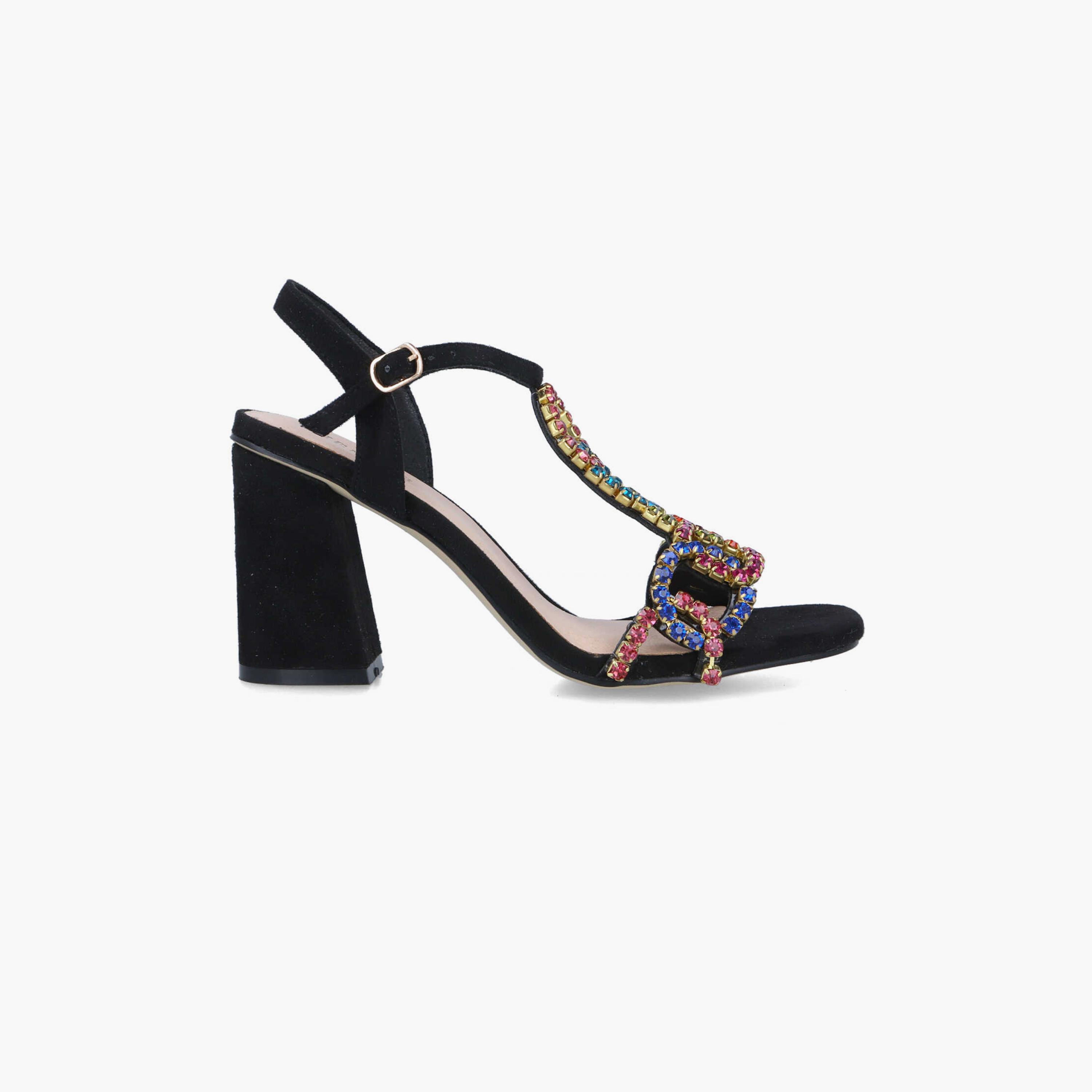 Menbur Women's Block Heels with Embellishment | 22507-women-shoes-heels-image-1