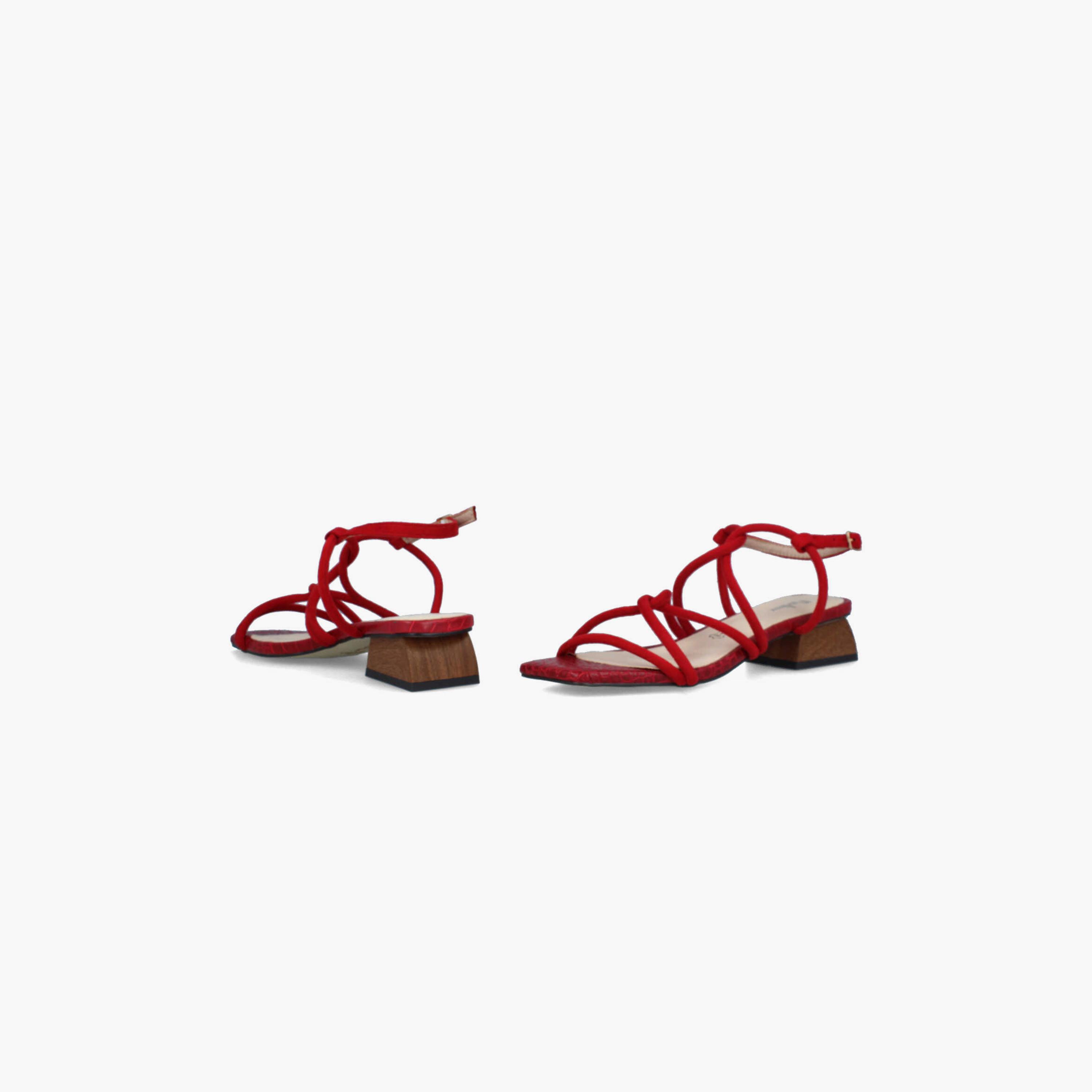 Menbur Women's Reptile Print Block Heels with Strap | 22512-women-shoes-heels-image-4