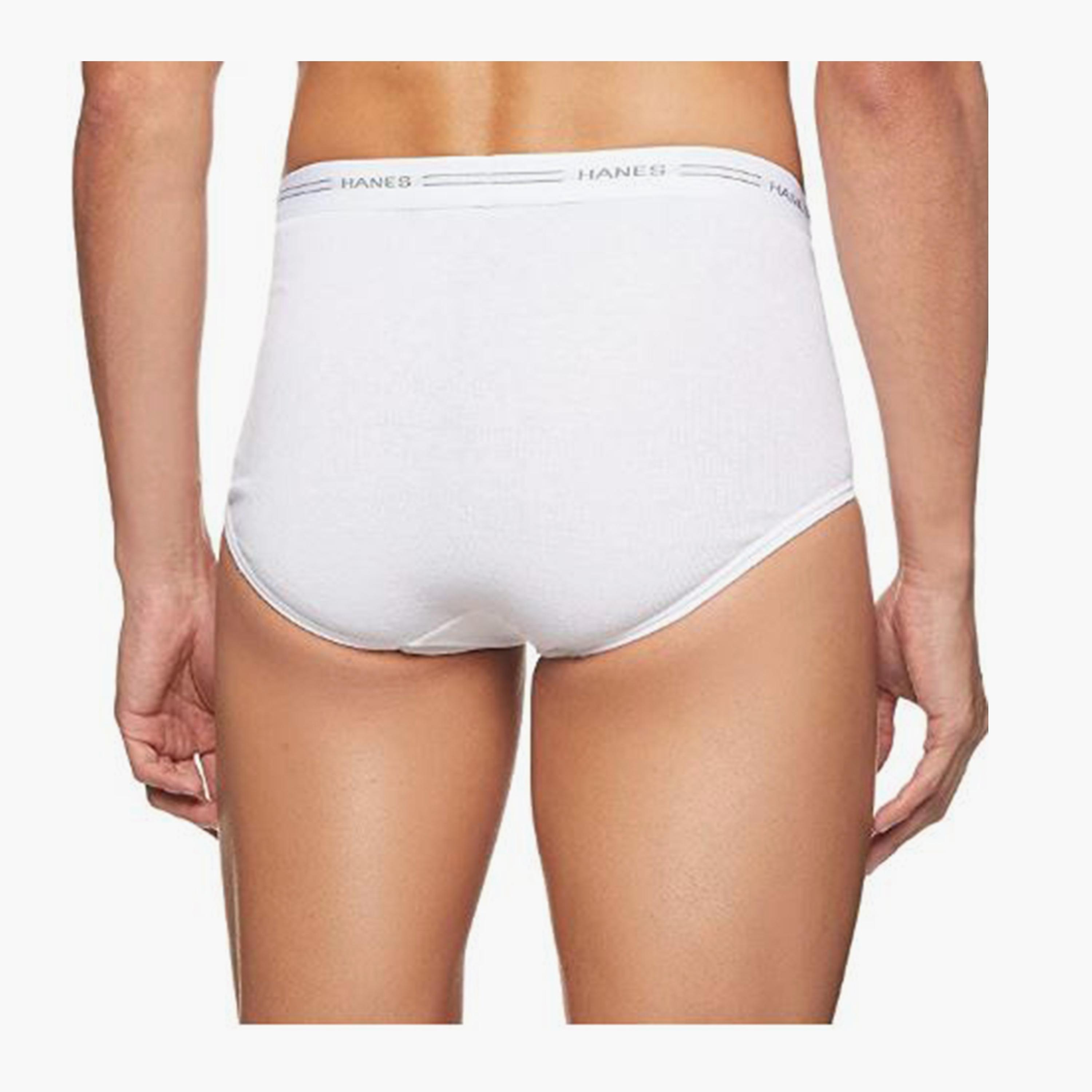 مجموعة هنس مكونة من 3 سراويل داخلية للرجال بحزام خصر مطبوع عليها علامة تجارية-men-clothing-innerwear-underwear-image-4