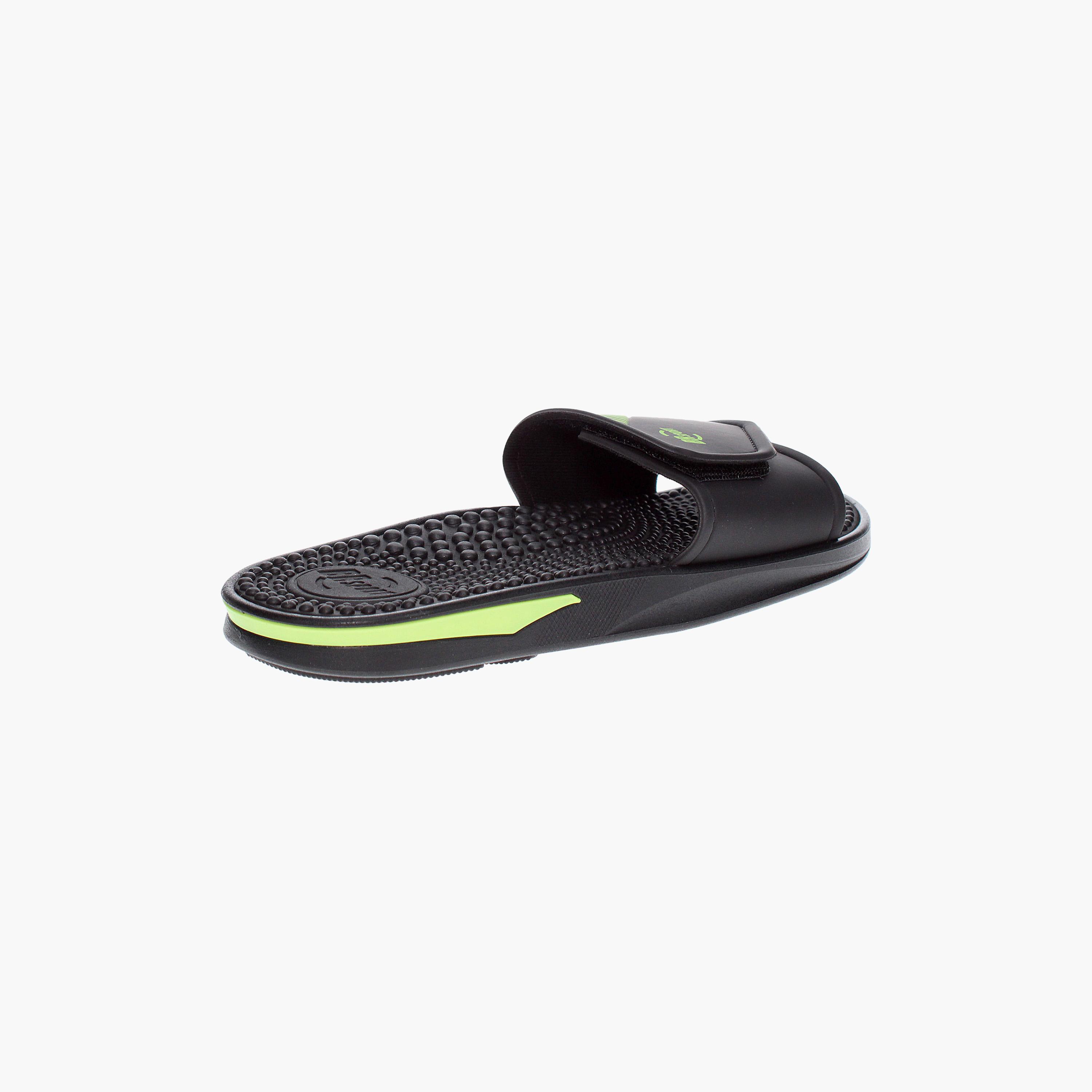 سلايدز رجالي من بى آر سبورت مع مفتوح بمقدمة مستديرة | 2254-120-21189-men-shoes-flipflopsandslides-image-2