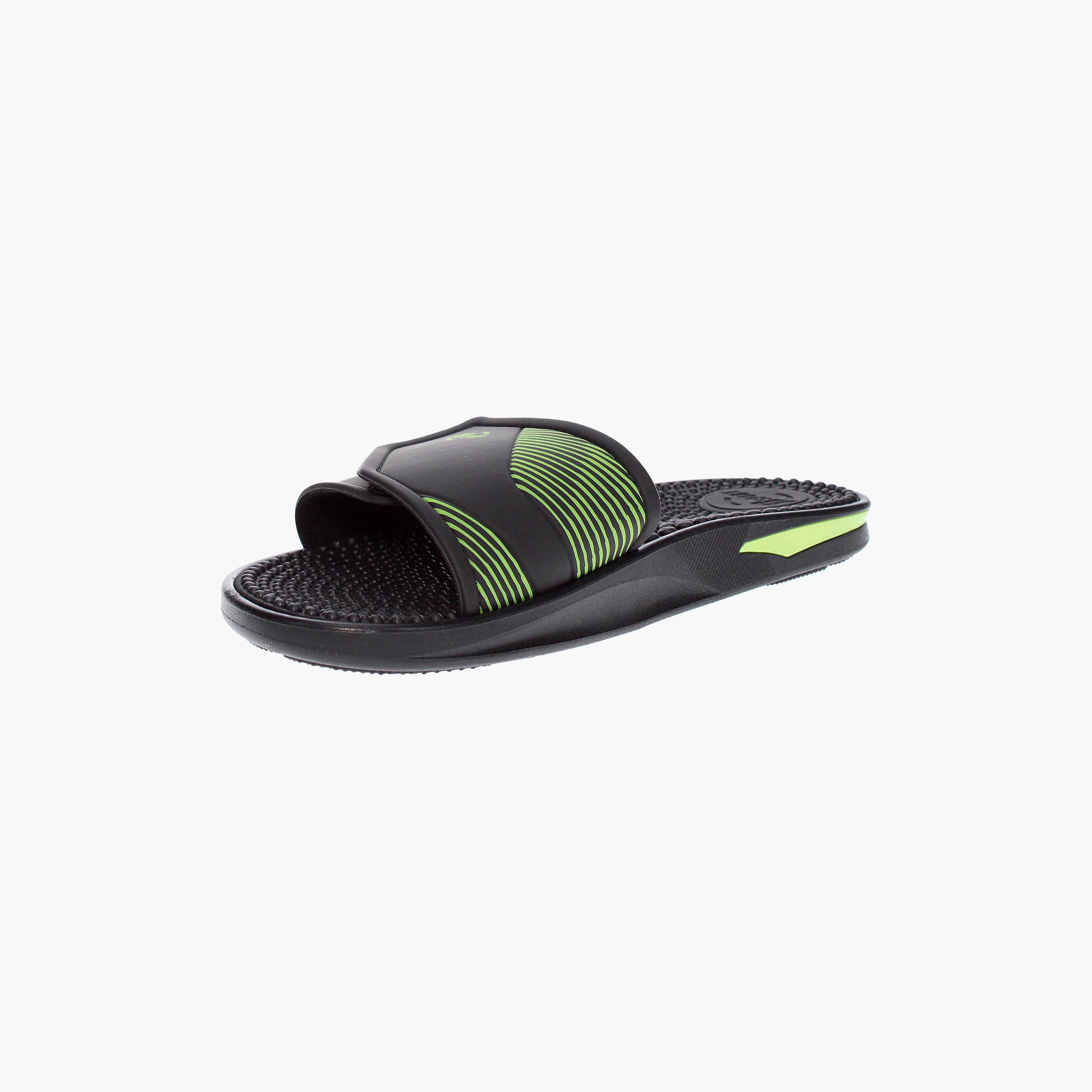 سلايدز رجالي من بى آر سبورت مع مفتوح بمقدمة مستديرة | 2254-120-21189-men-shoes-flipflopsandslides-image-3