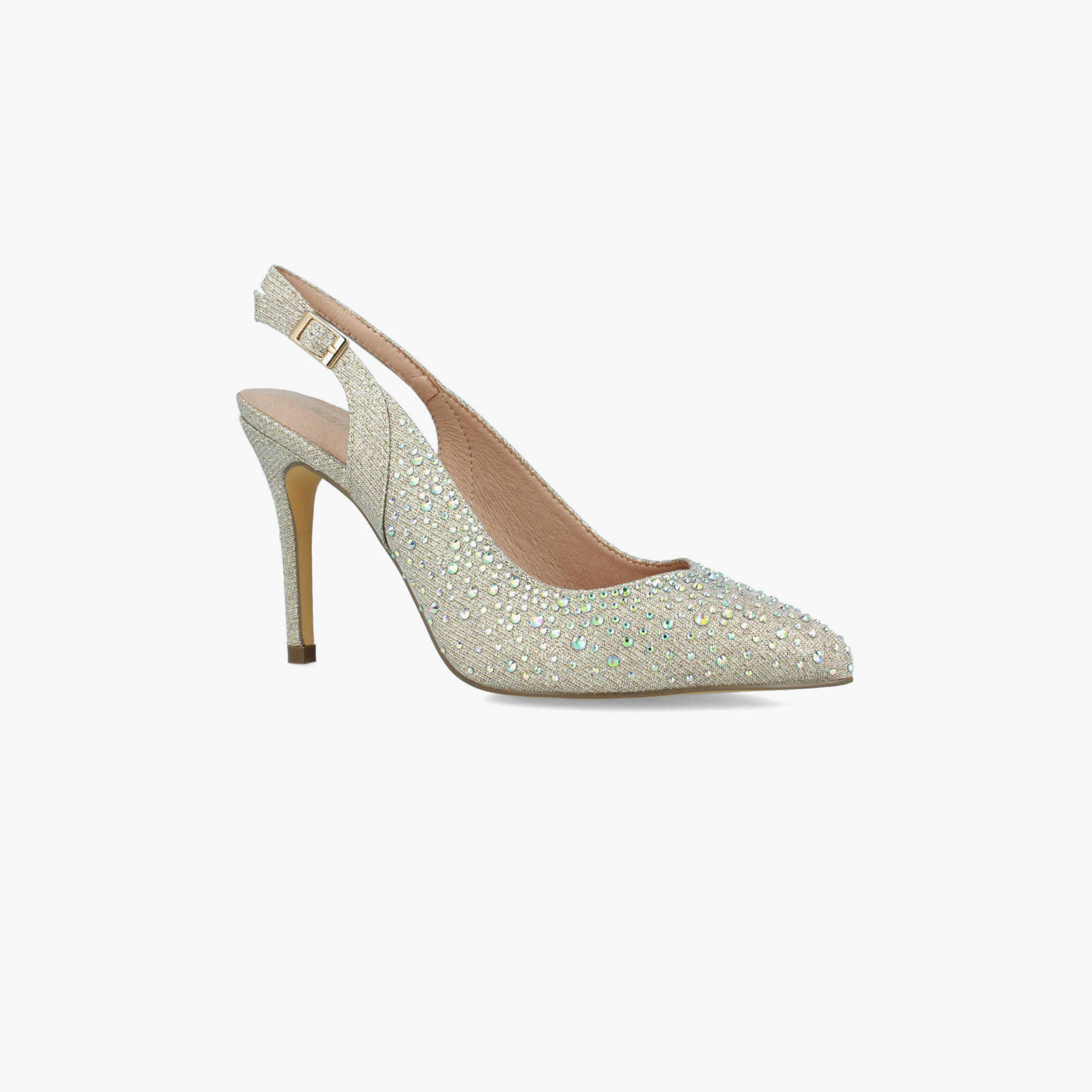 Menbur Women's Woven Pumps with Rhinestone Accent | 22554-women-shoes-heels-image-1