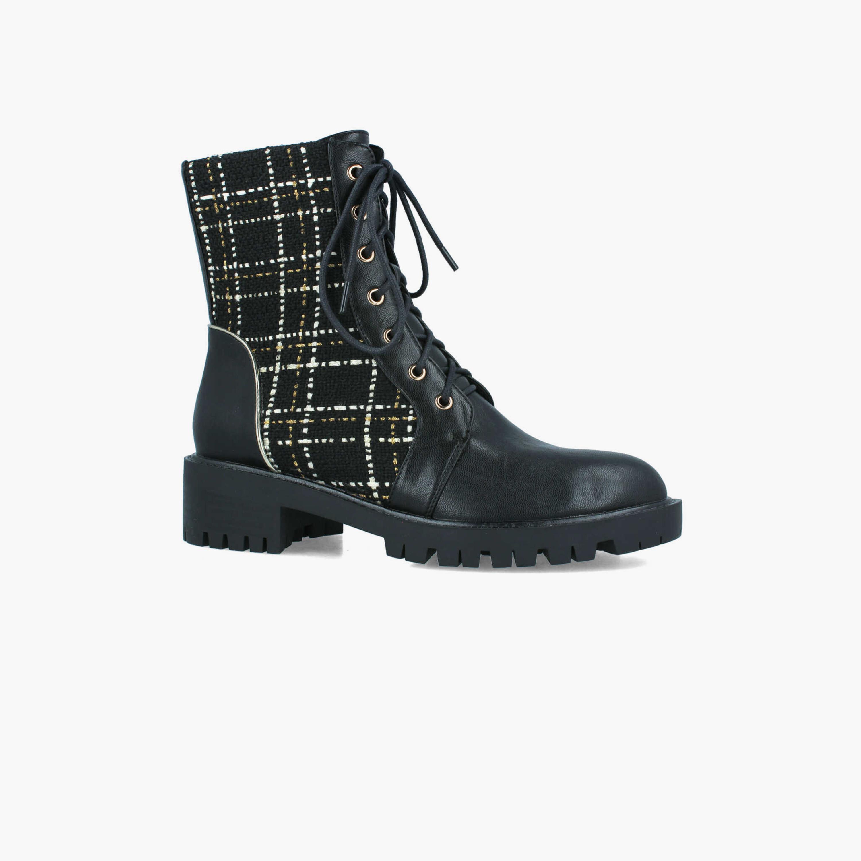 Menbur Women's Knitted High Shaft Boots with Round Toe | 22564-women-shoes-boots-image-1