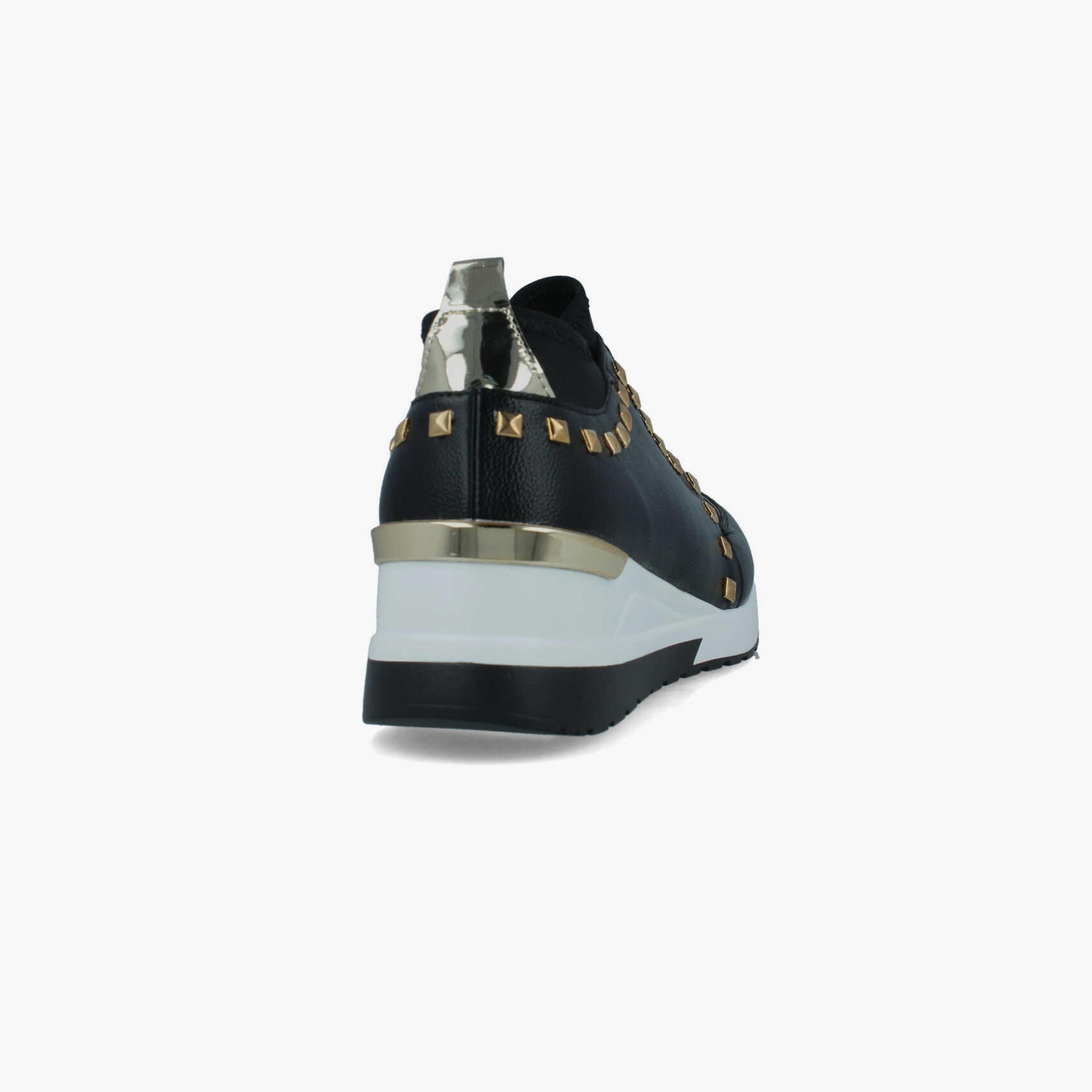 Menbur Women's Low Ankle Sneakers with Studded Accent | 22593-women-shoes-sneakers-image-3