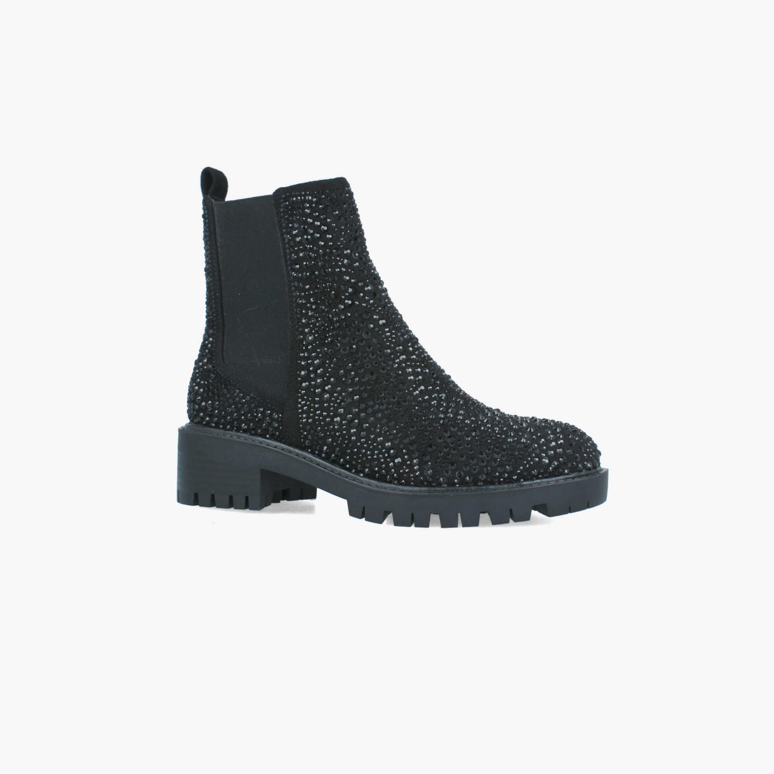 Menbur Women's High Shaft Boots with Rhinestone Accent | 22603-women-shoes-boots-image-1