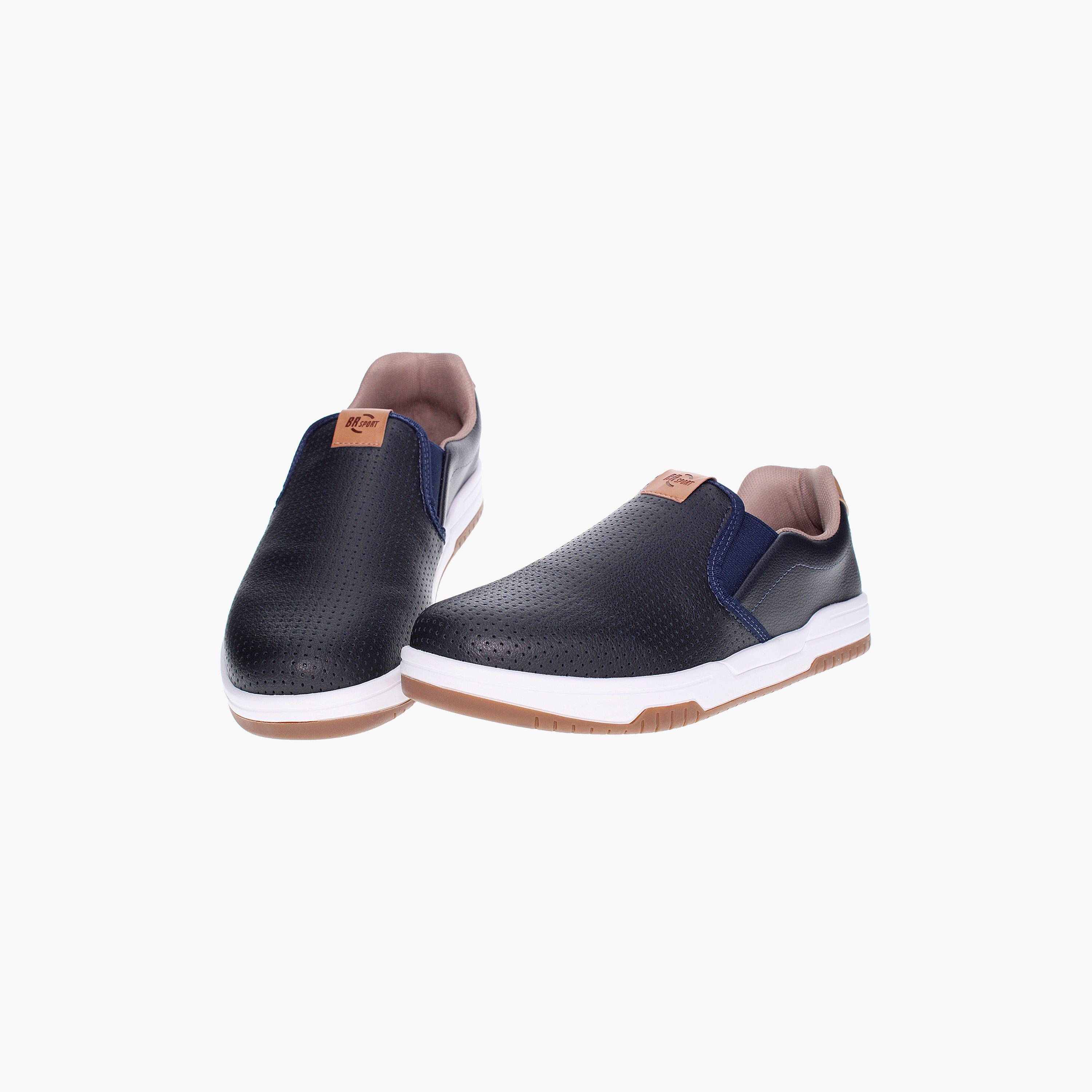 حذاء كاجوال ذو سليب آن للرجال من بي آر سبورت | 2269-100-26217-men-shoes-loafersandmoccasins-image-4