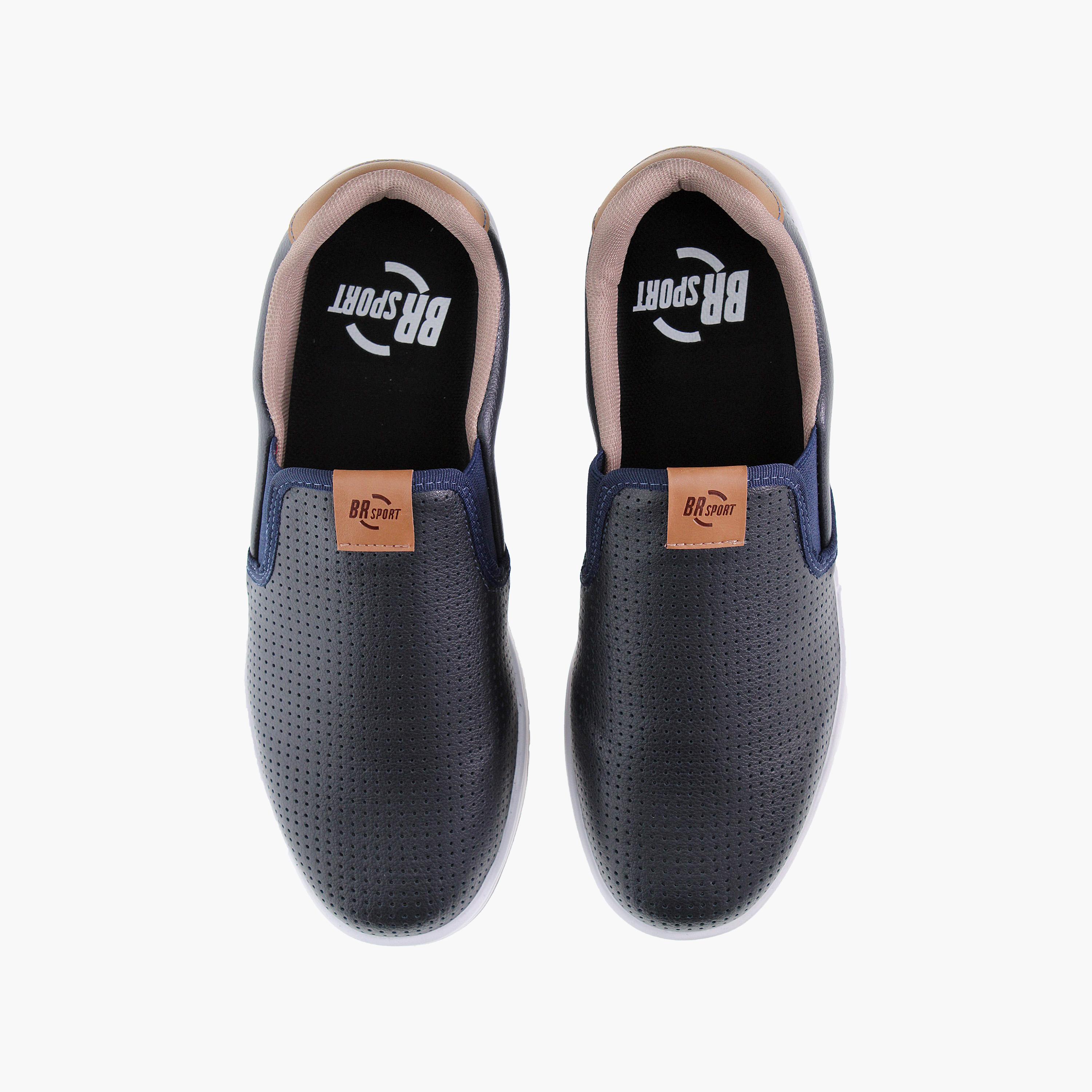 حذاء كاجوال ذو سليب آن للرجال من بي آر سبورت | 2269-100-26217-men-shoes-loafersandmoccasins-image-5
