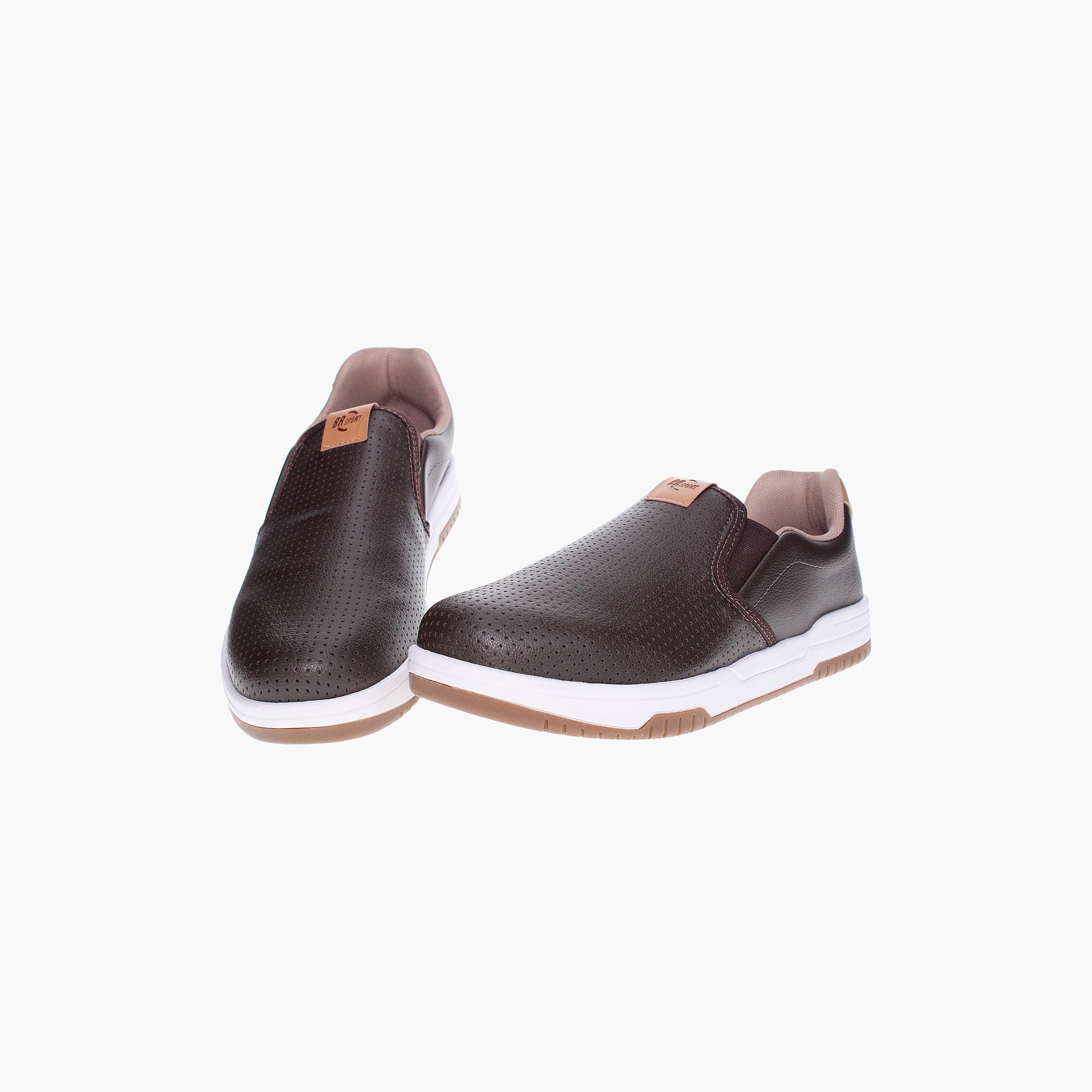 حذاء كاجوال ذو سليب آن للرجال من بي آر سبورت | 2269-100-26217-men-shoes-loafersandmoccasins-image-4