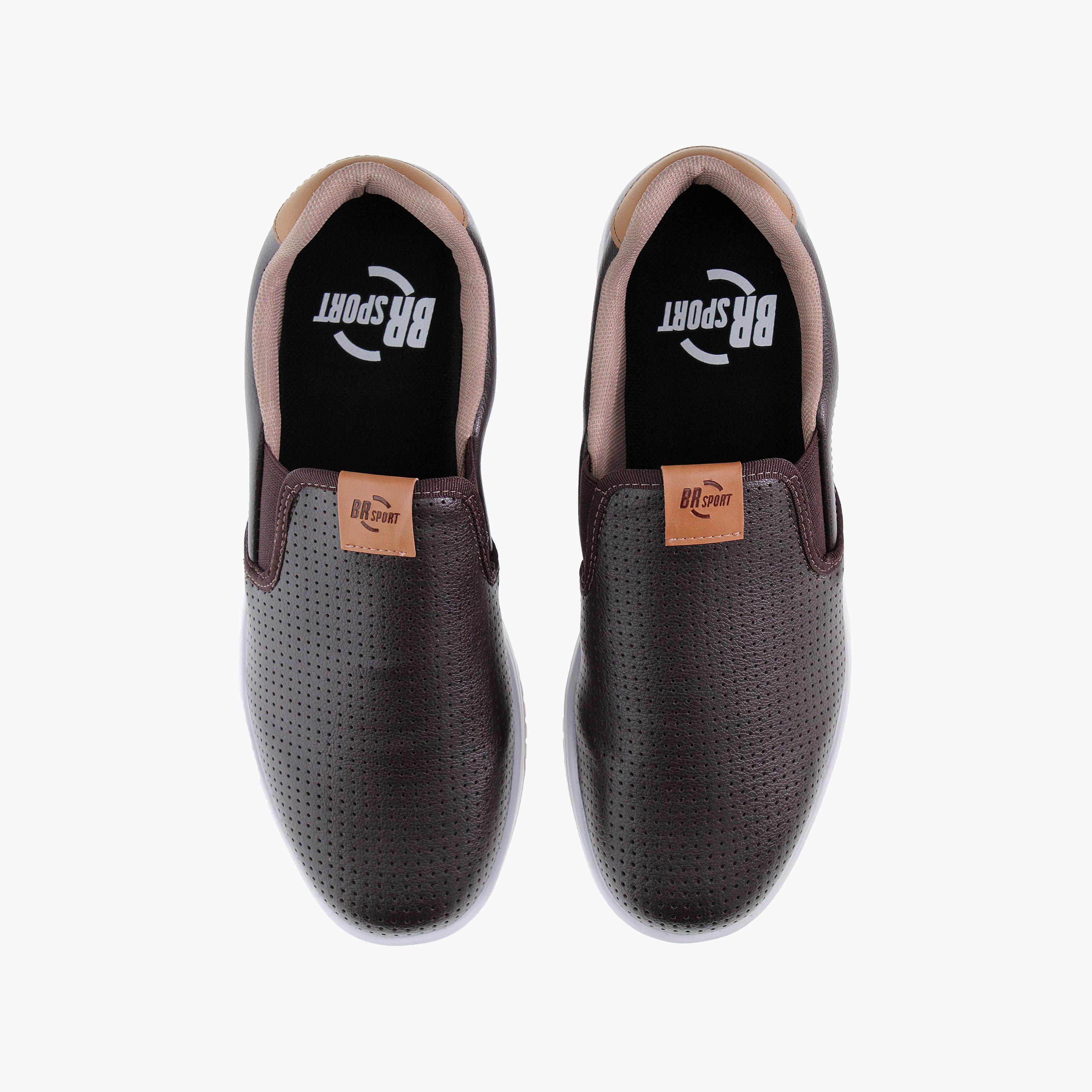 حذاء كاجوال ذو سليب آن للرجال من بي آر سبورت | 2269-100-26217-men-shoes-loafersandmoccasins-image-5