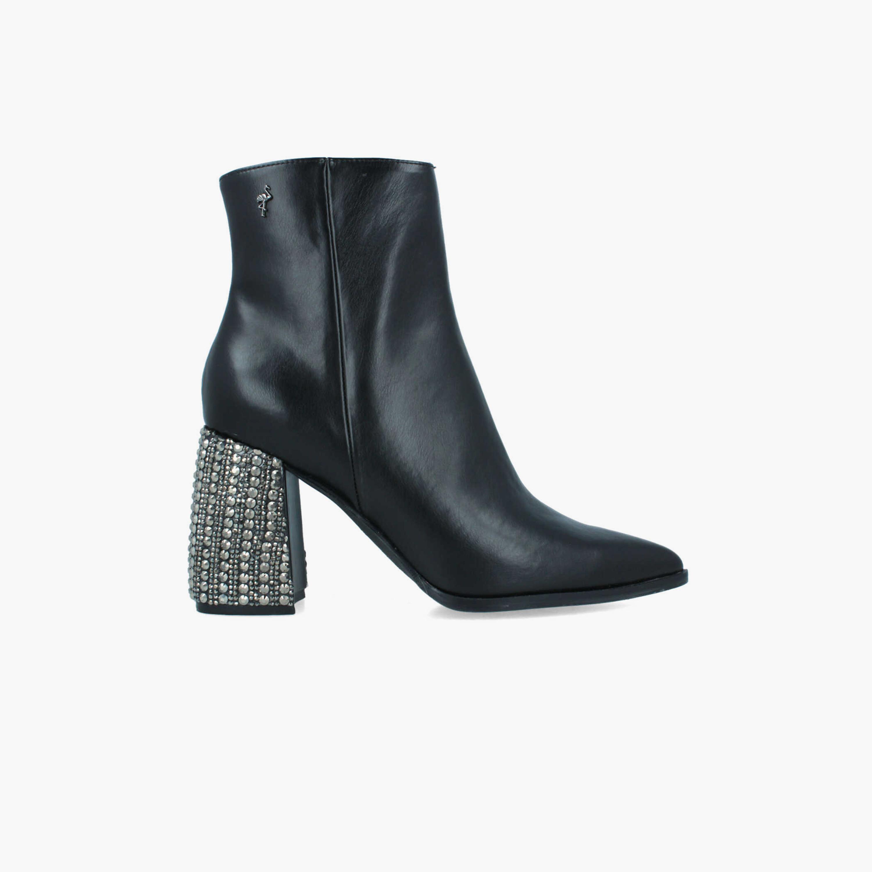 Menbur Women's Ankle Boots with Rhinestone Accent | 22691-women-shoes-boots-image-2