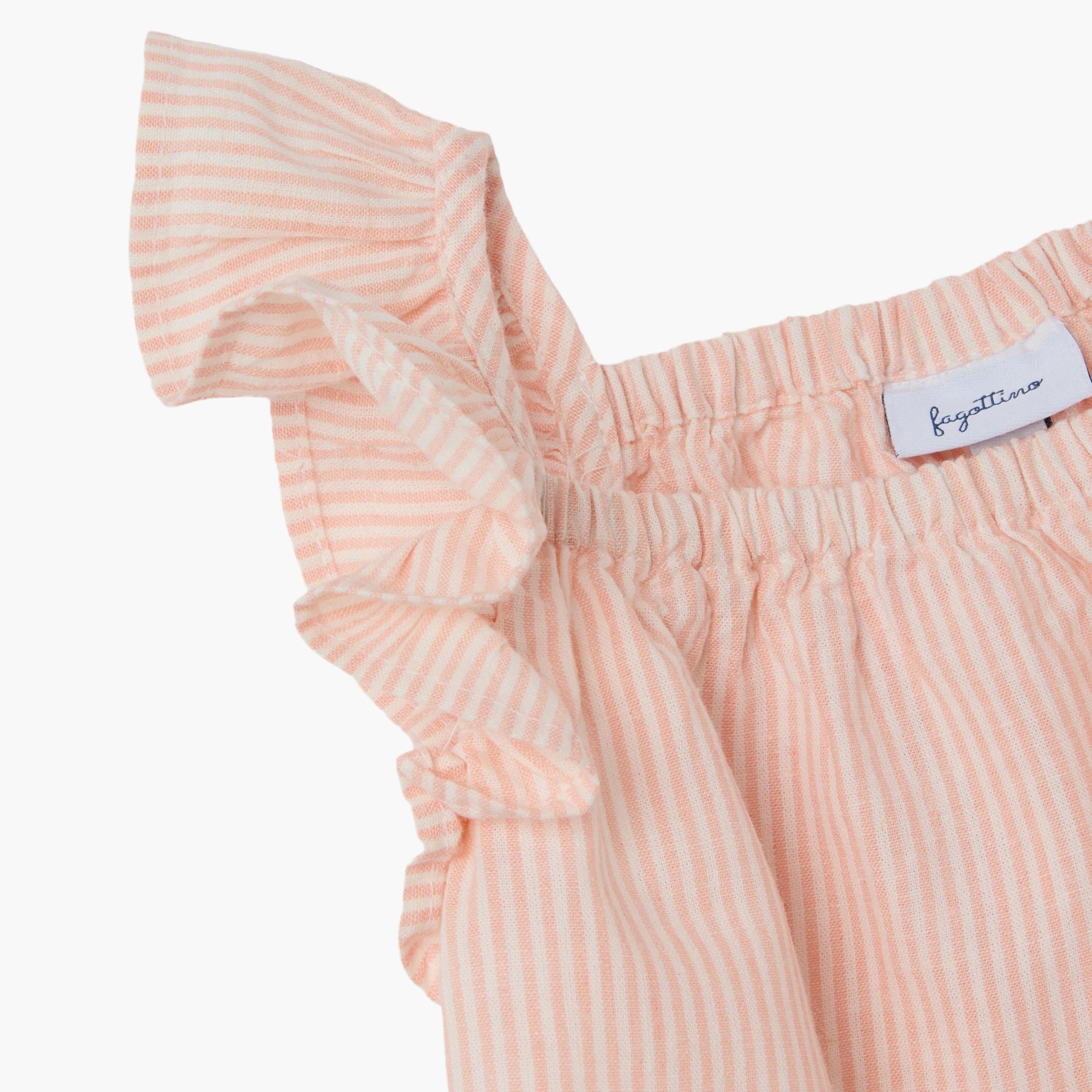 طقم بلوزة بأكمام "رافلد" وشورت بأزرار من اوه في اس-baby-girls-clothing-setsandcoords-image-3