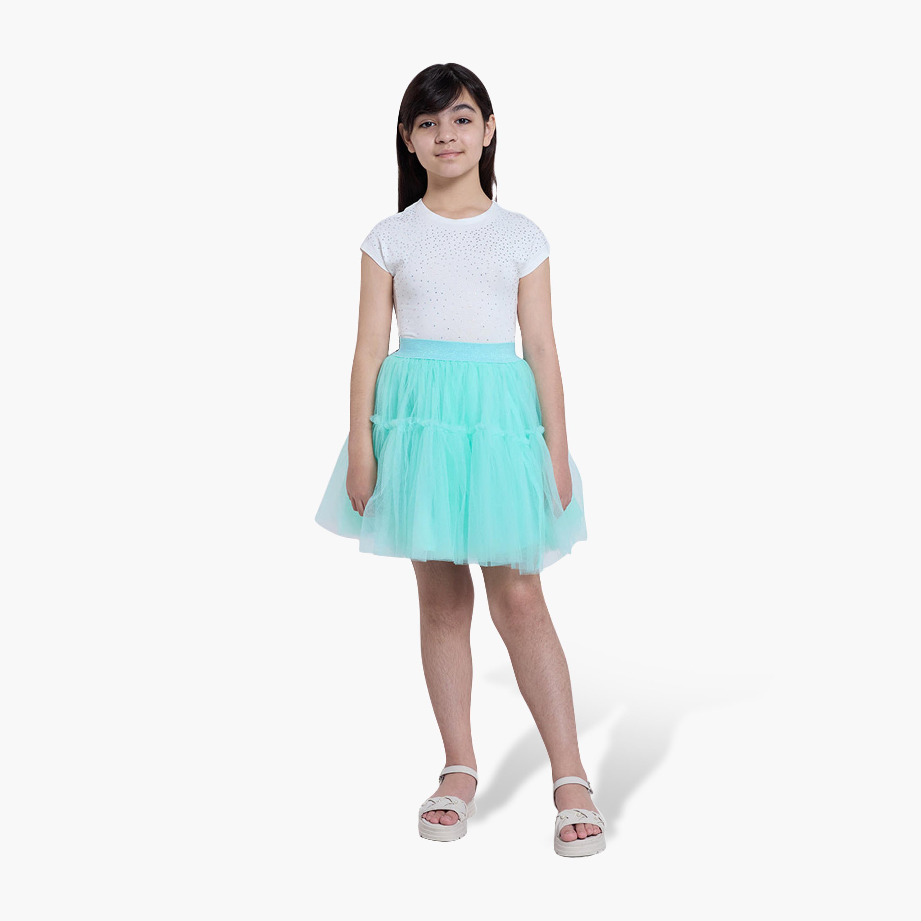 OVS Beach Glass Mesh Skirt-girls-clothing-bottoms-skirts-image-2