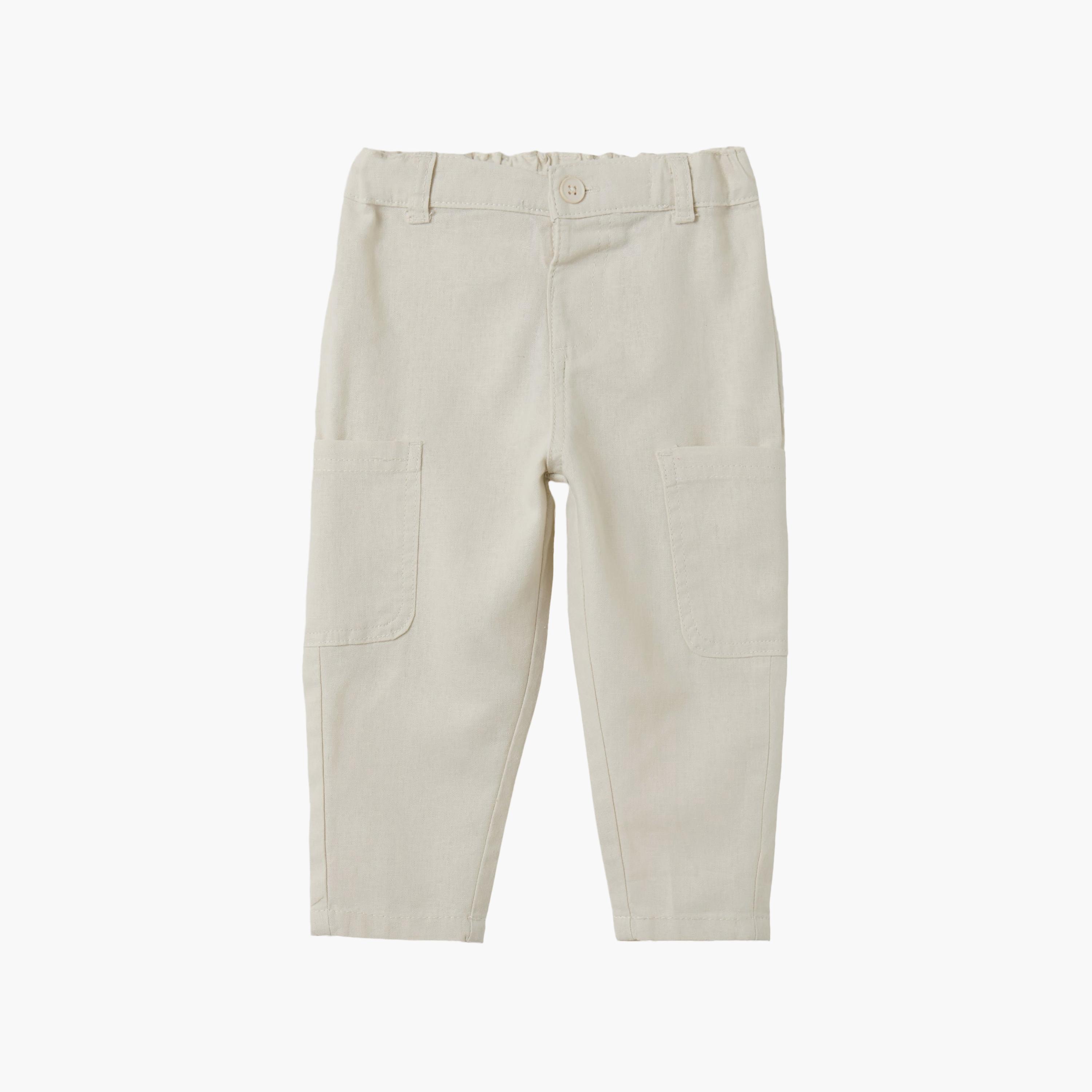 OVS Buttoned Regular Fit Trousers-baby-boys-clothing-bottoms-trousers-image-1