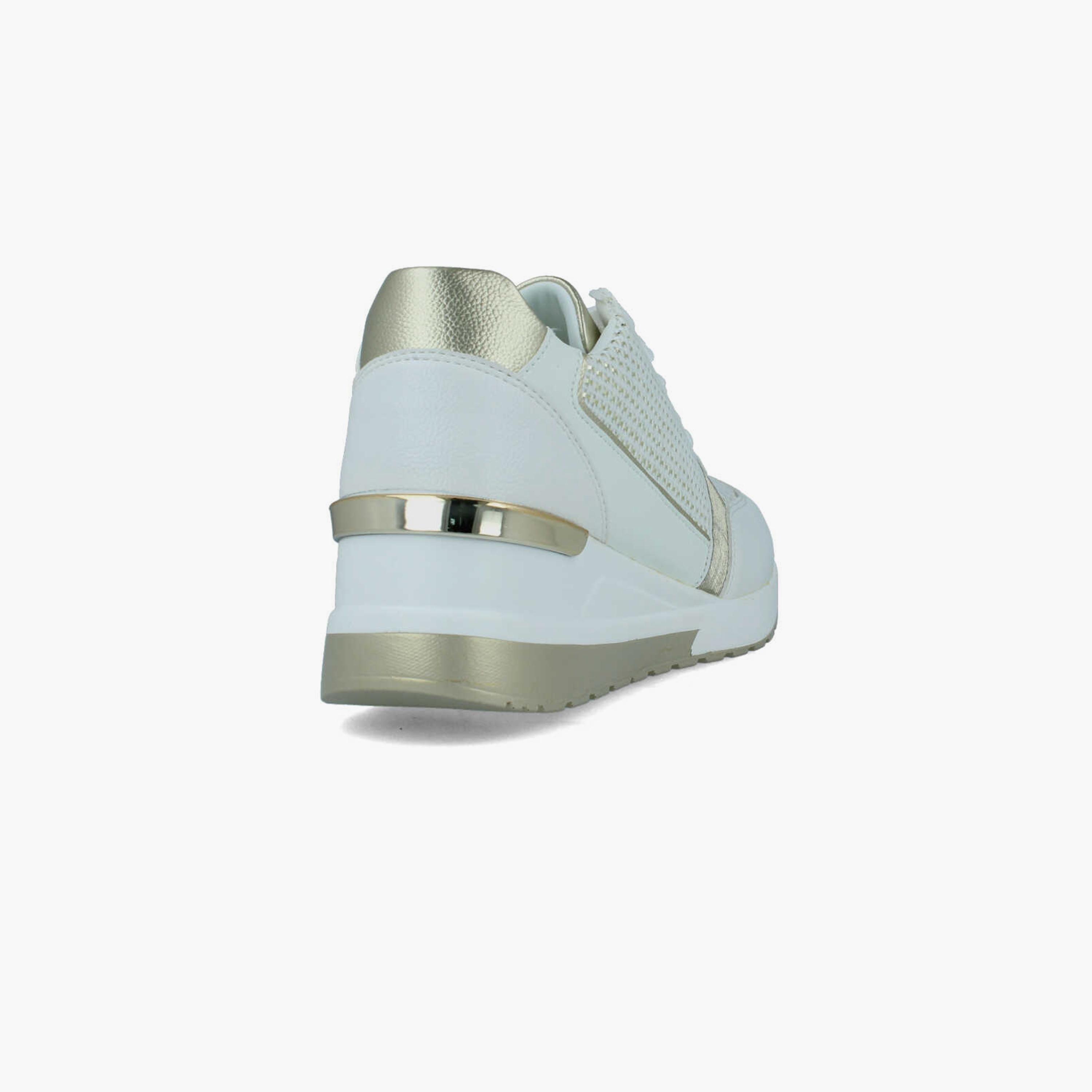 Menbur Women's Metallic Low Ankle Sneakers with Round Toe | 22730-women-shoes-sneakers-image-3