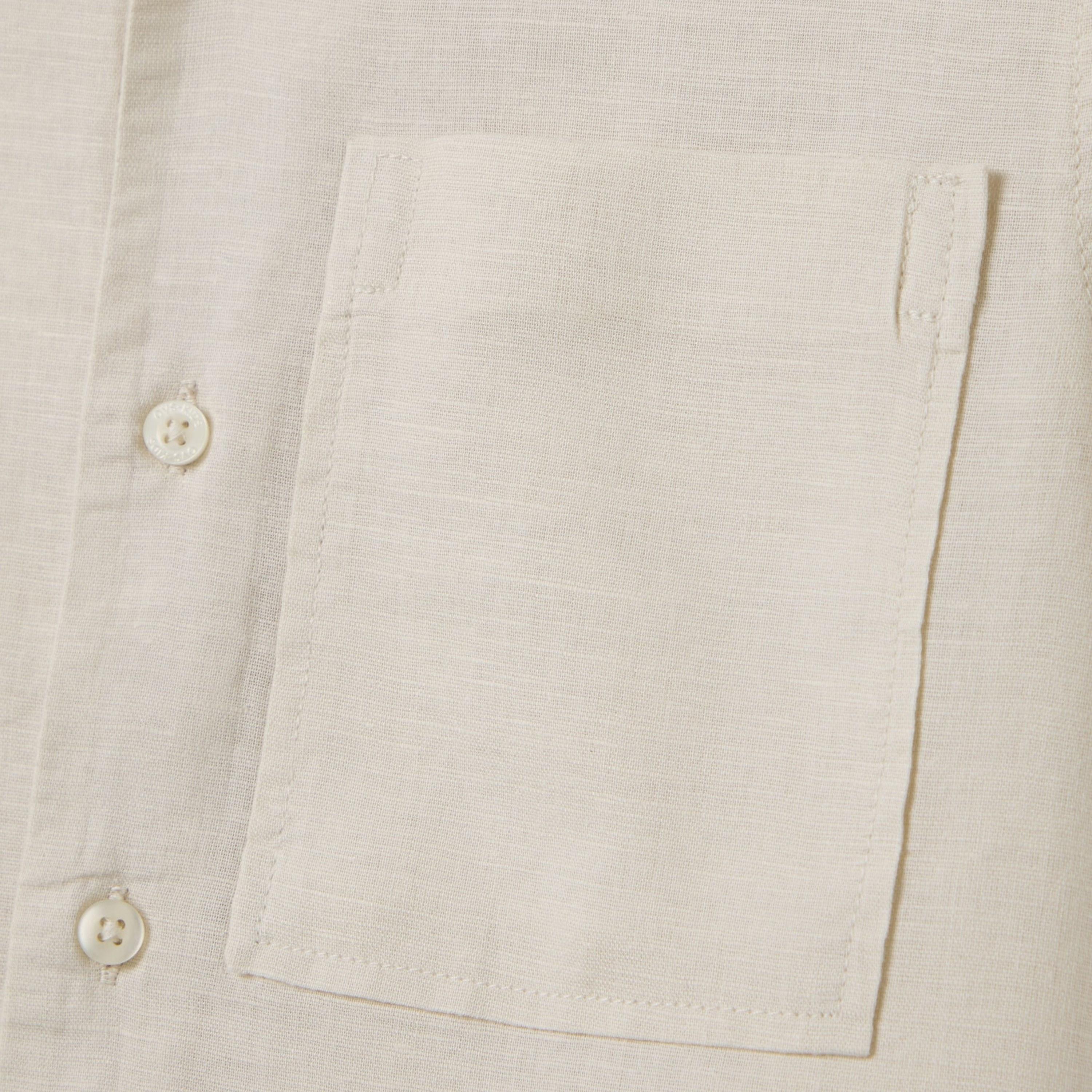 OVS Solid Cotton Pocketed Half Sleeves Shirt-boys-clothing-shirts-image-3