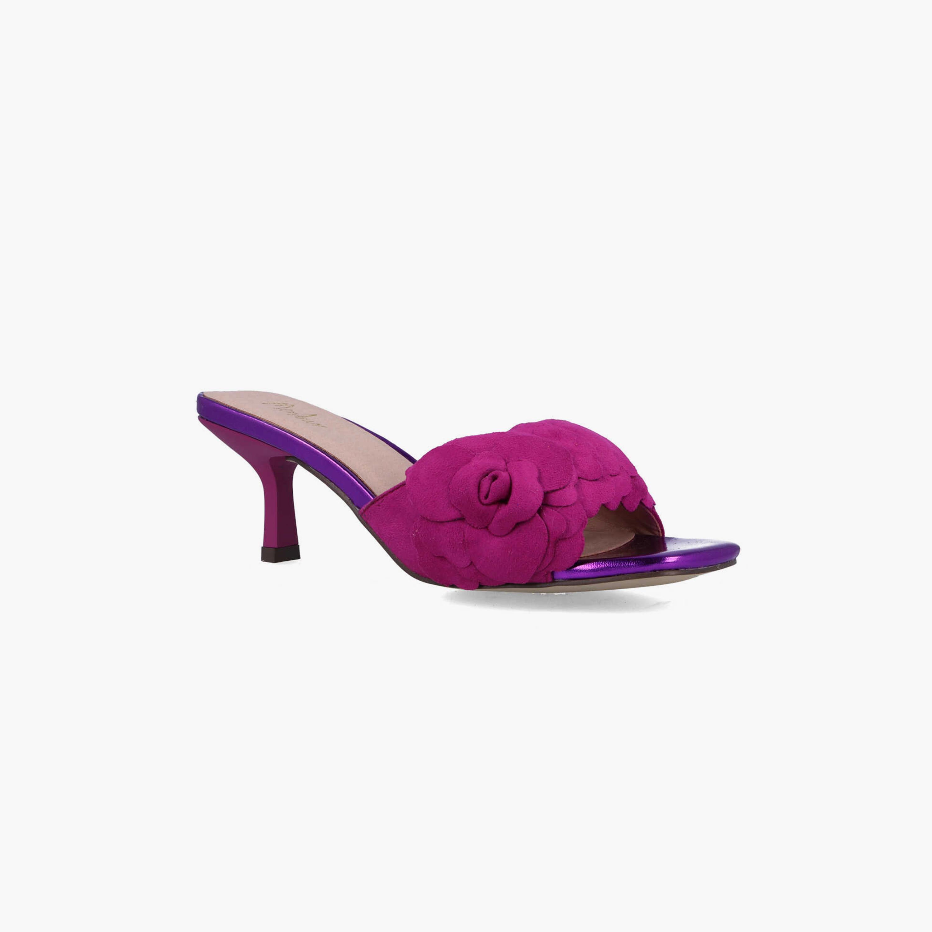 Menbur Women's Metallic Kitten Heels with Open Toe | 22780-women-shoes-heels-image-1