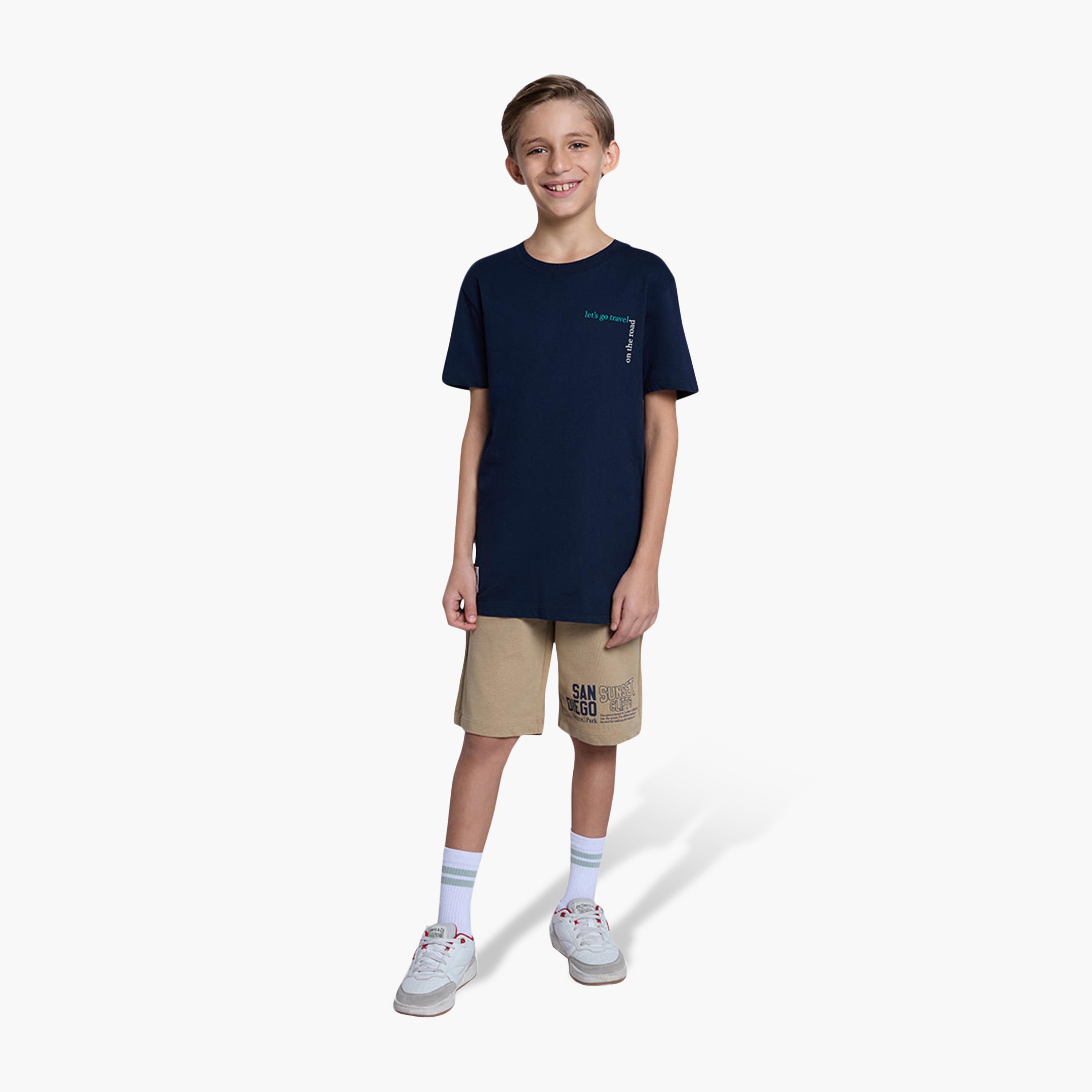 شورت مطبوع برباط سحب مطاطي من اوه في اس-boys-clothing-bottoms-shorts-image-2