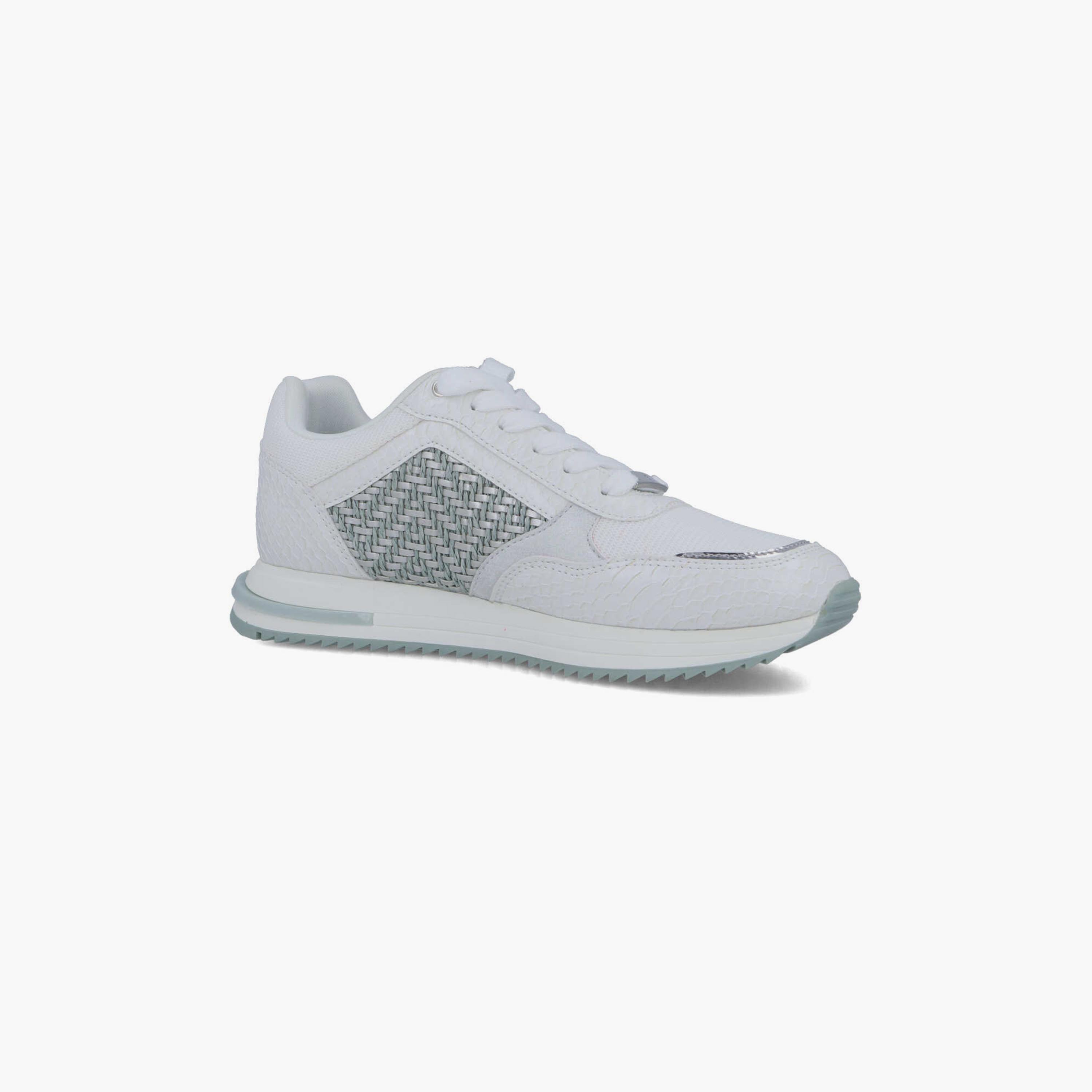 Menbur Women's Woven Low Ankle Sneakers with Round Toe | 22872-women-shoes-sneakers-image-1