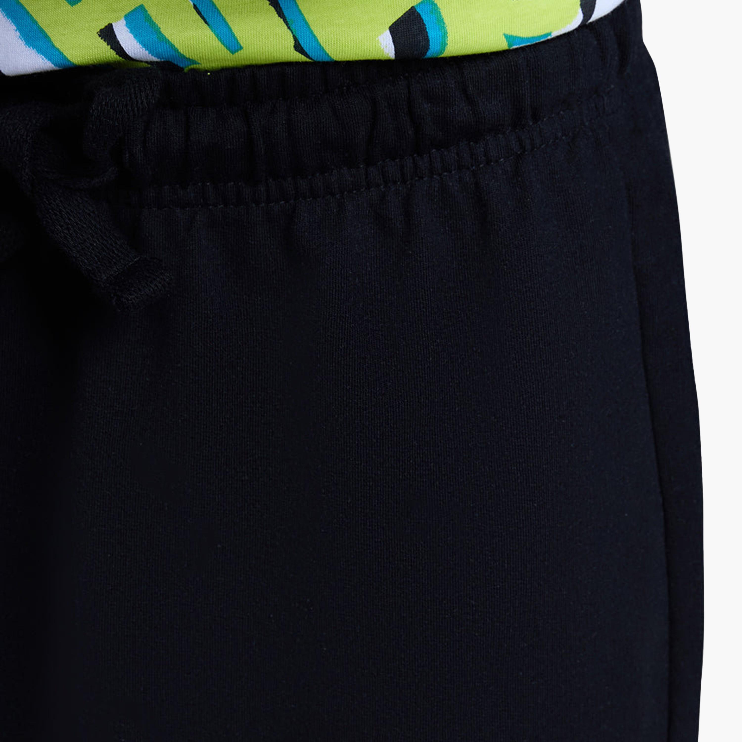 شورت "تاب شو" سادة برباط سحب مطاطي من اوه في اس-boys-clothing-bottoms-shorts-image-4