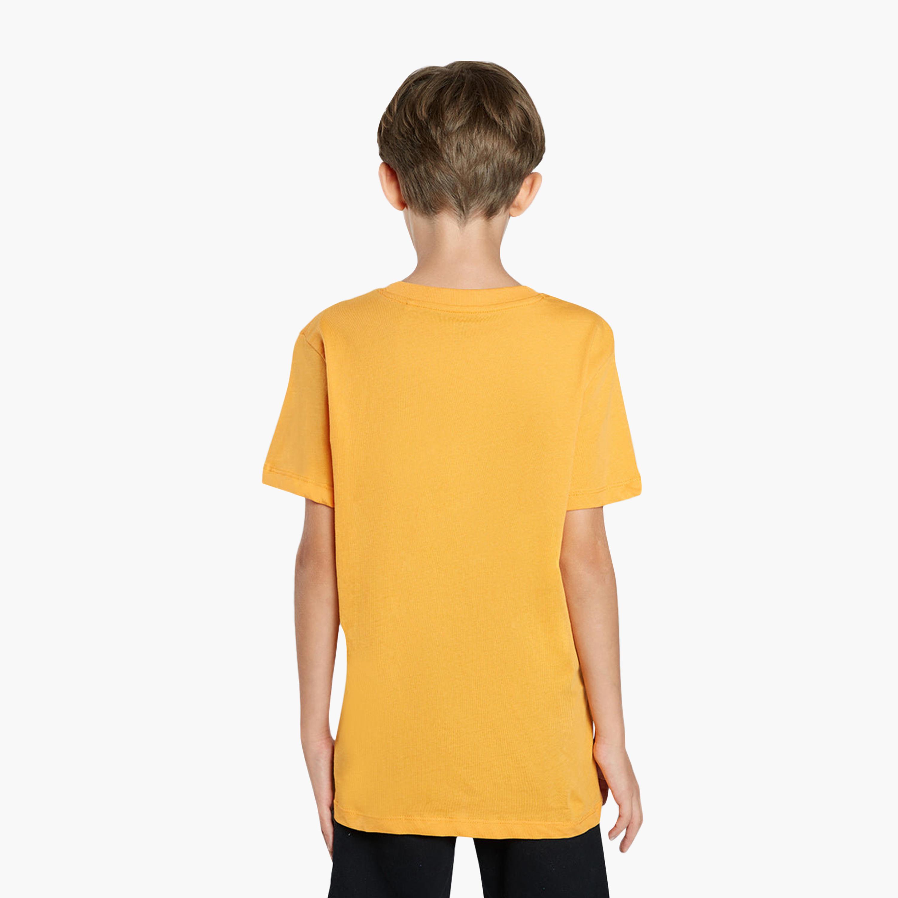 تيشيرت قطن مطبوع بأكمام قصيرة من اوه في اس-boys-clothing-tshirtsandpolos-image-3
