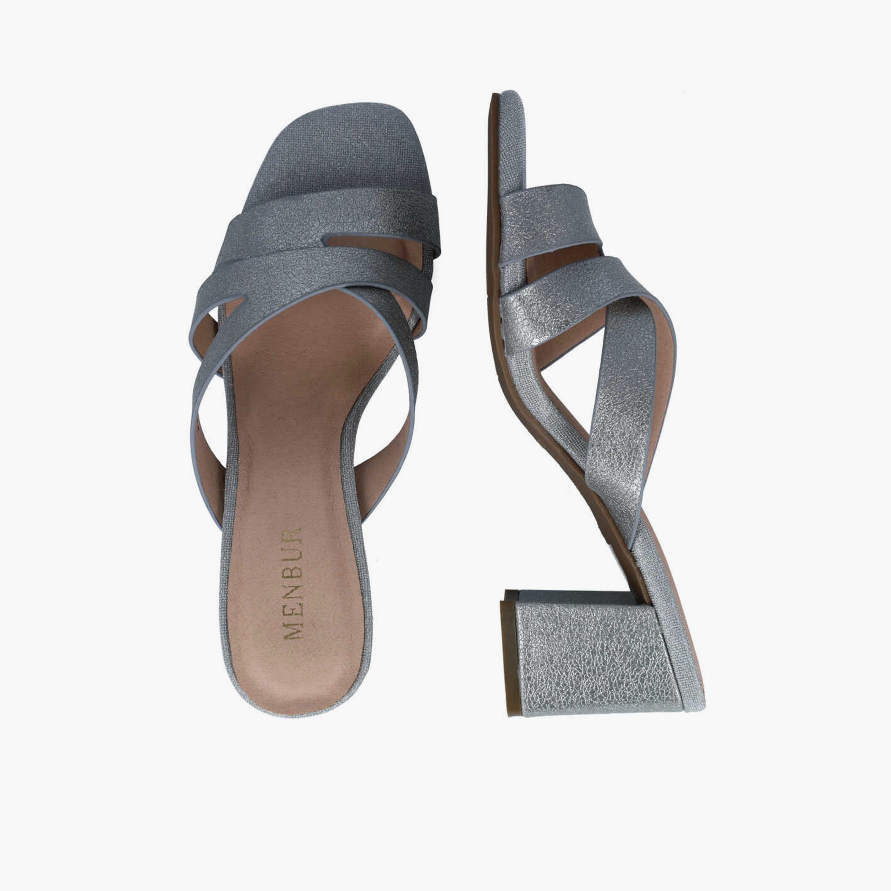 Menbur Women's Glitter Block Heels with Open Toe | 22999-women-shoes-heels-image-2