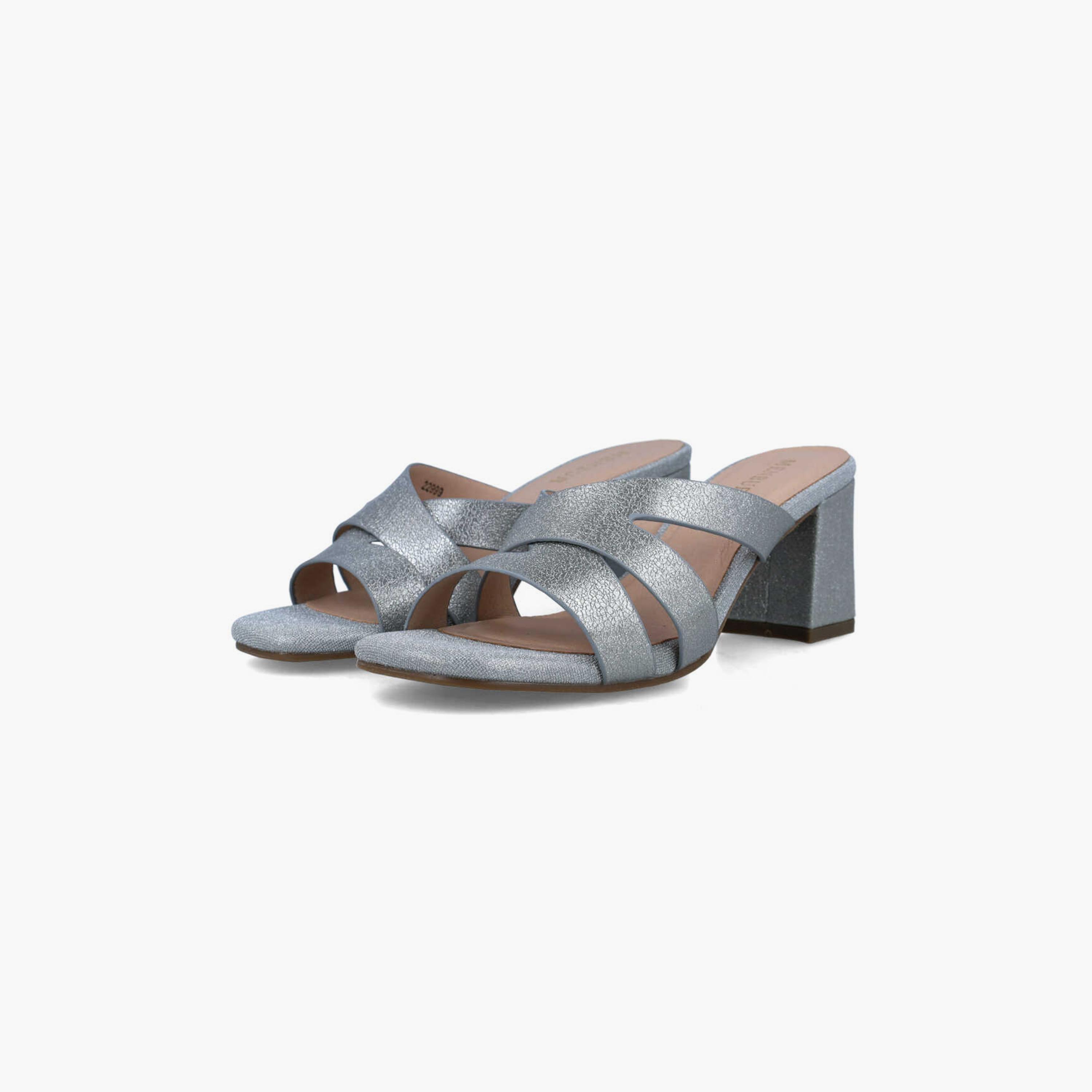 Menbur Women's Glitter Block Heels with Open Toe | 22999-women-shoes-heels-image-3