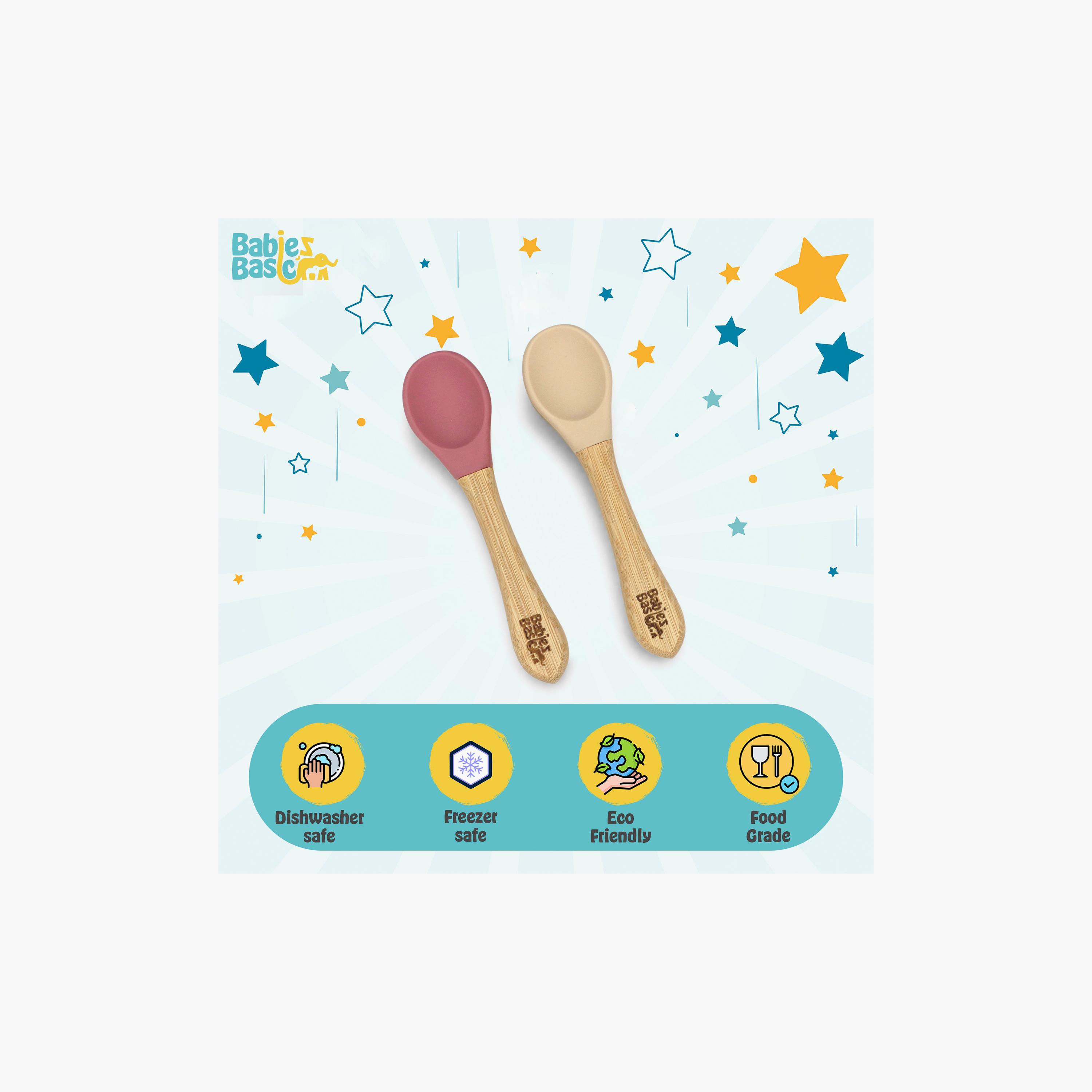 Babies Basic 2-Piece Flexible Silicone Spoons with Travel Case-baby-feeding-mealtimeessentials-image-6