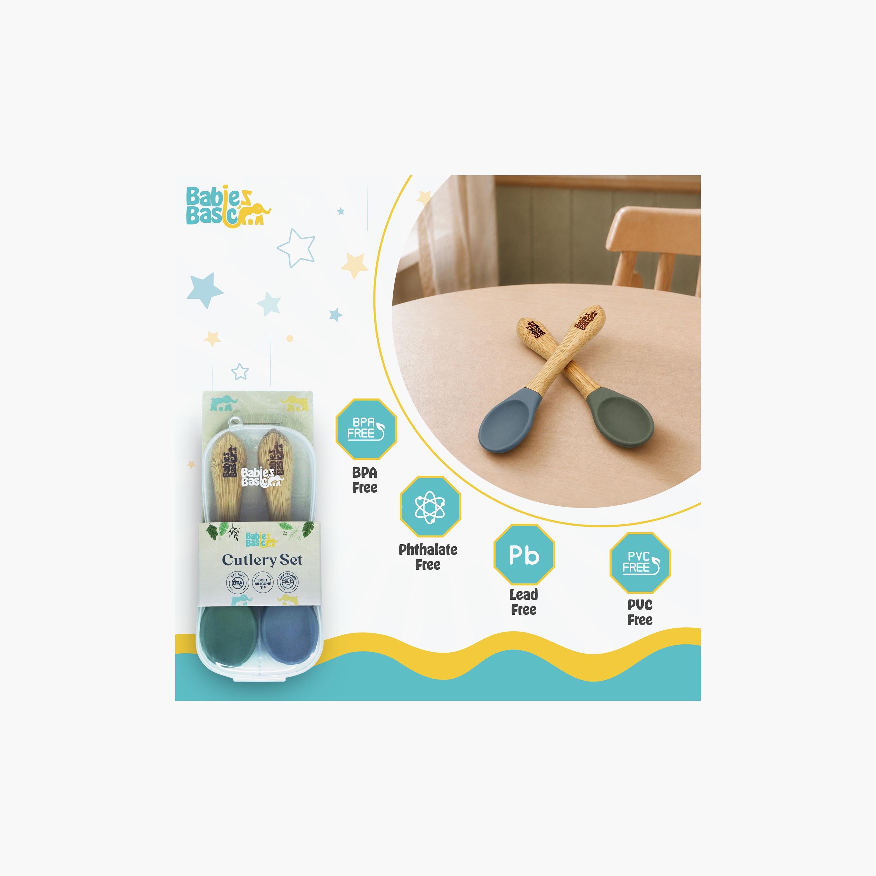 Babies Basic 2-Piece Flexible Silicone Spoons with Travel Case-baby-feeding-mealtimeessentials-image-5