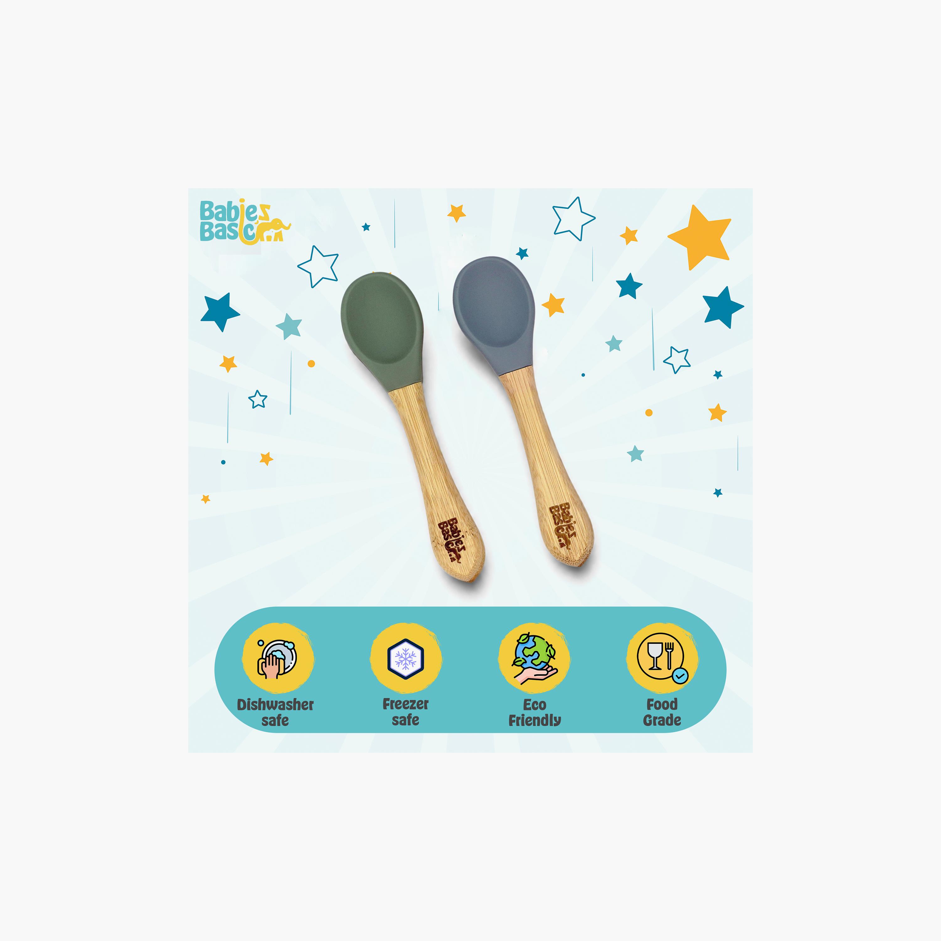 Babies Basic 2-Piece Flexible Silicone Spoons with Travel Case-baby-feeding-mealtimeessentials-image-6
