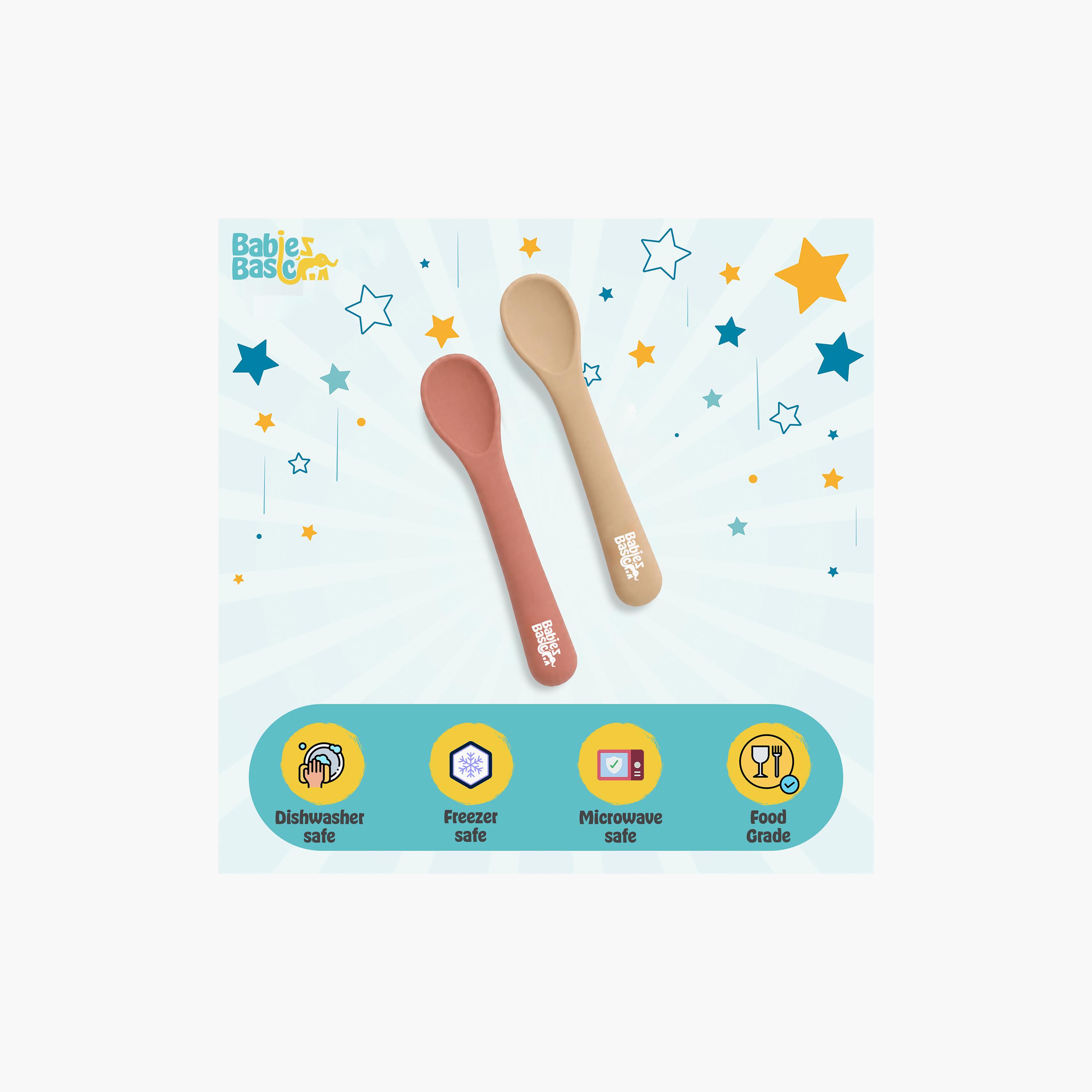 Babies Basic 2-Piece Flexible Silicone Spoons with Travel Case-baby-feeding-mealtimeessentials-image-6