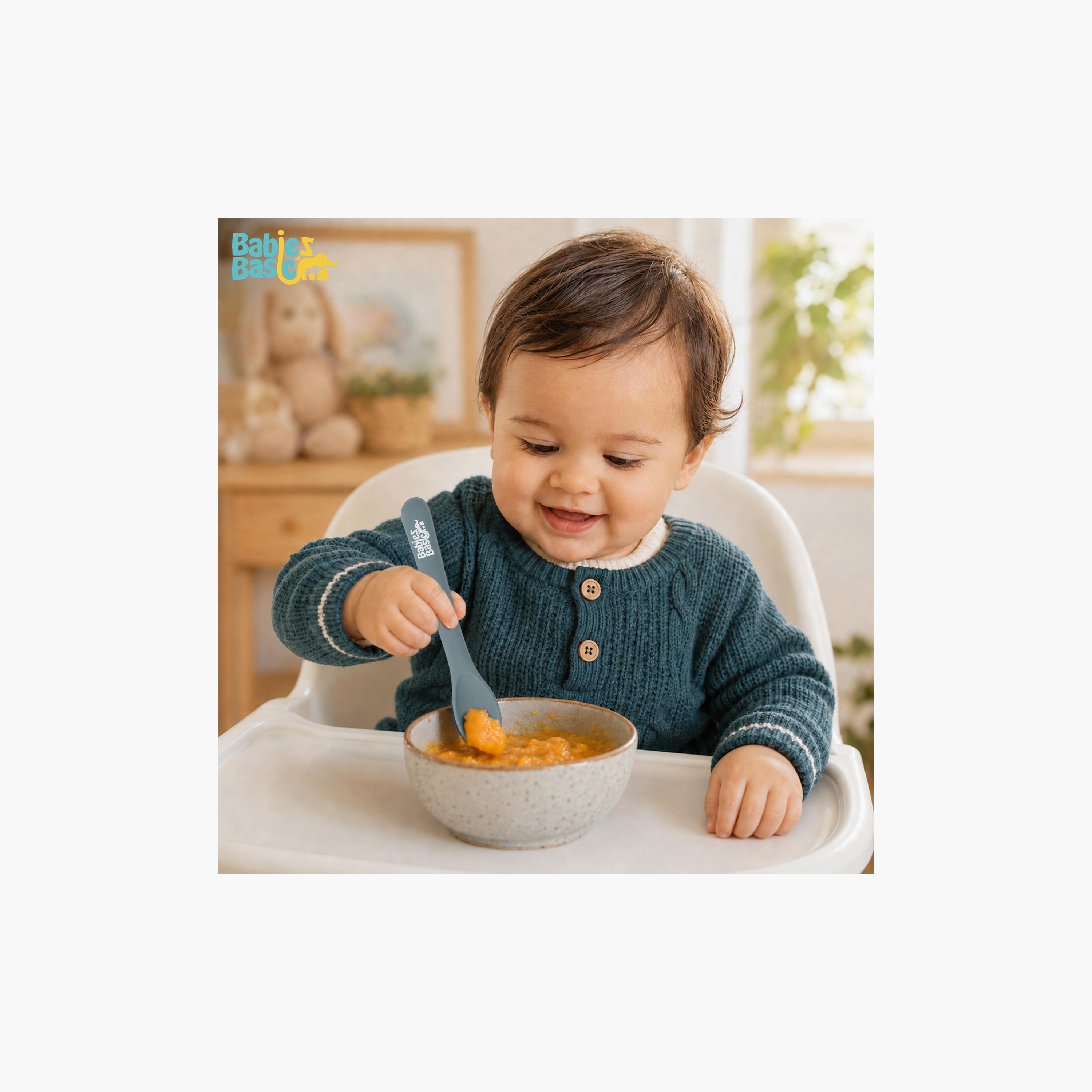 Babies Basic 2-Piece Flexible Silicone Spoons with Travel Case-baby-feeding-mealtimeessentials-image-4