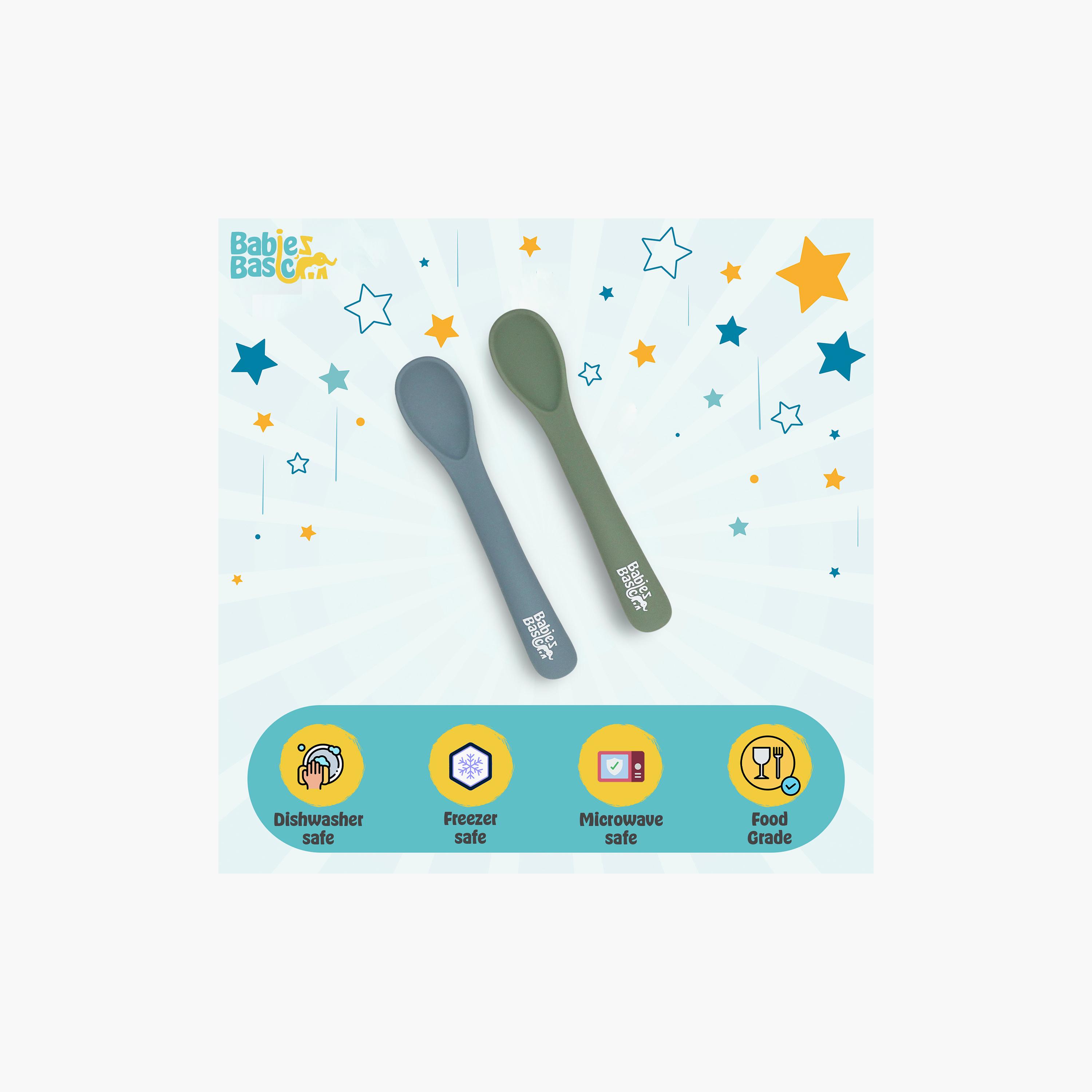 Babies Basic 2-Piece Flexible Silicone Spoons with Travel Case-baby-feeding-mealtimeessentials-image-6