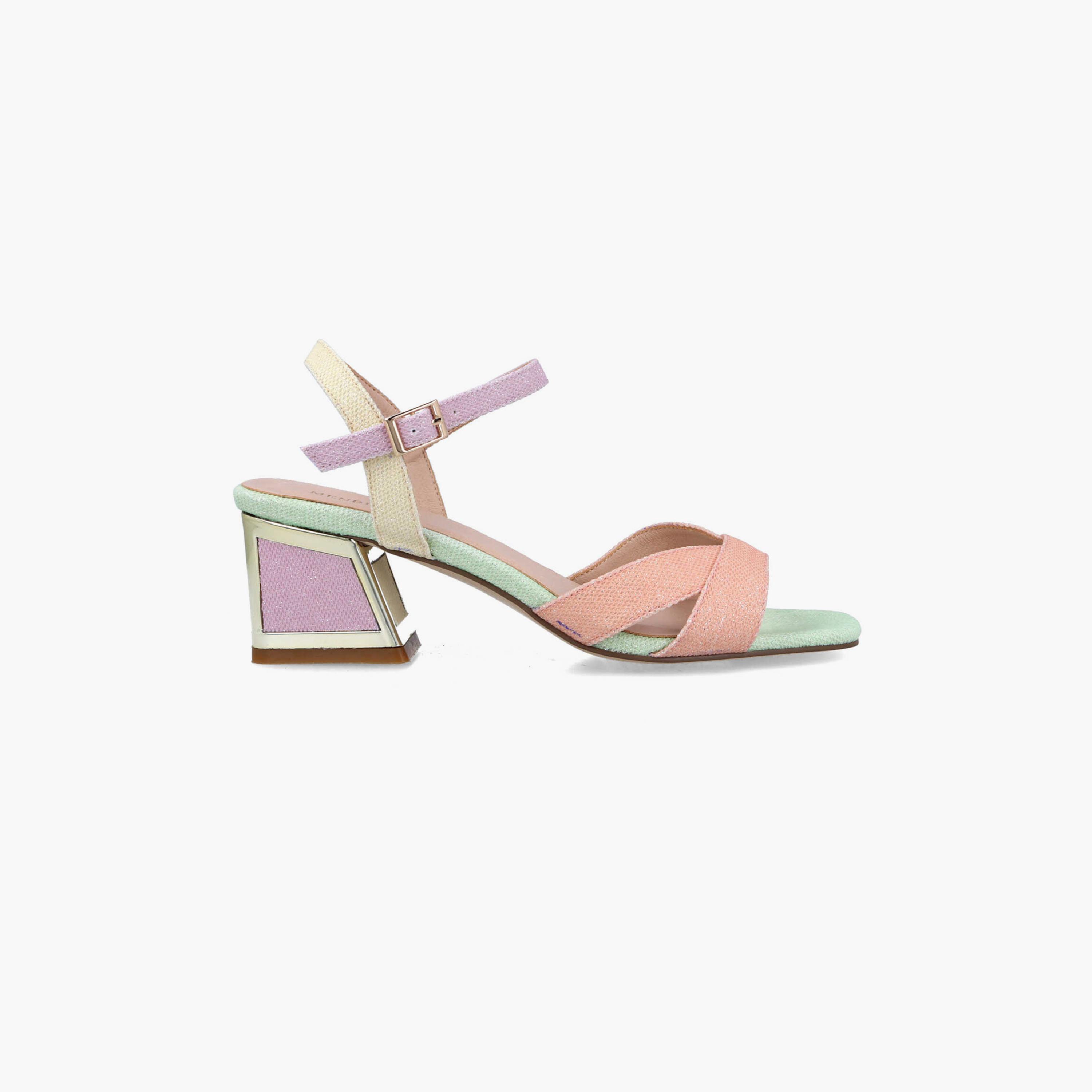 Menbur Women's Woven Block Heels with Strap | 23015-women-shoes-heels-image-2