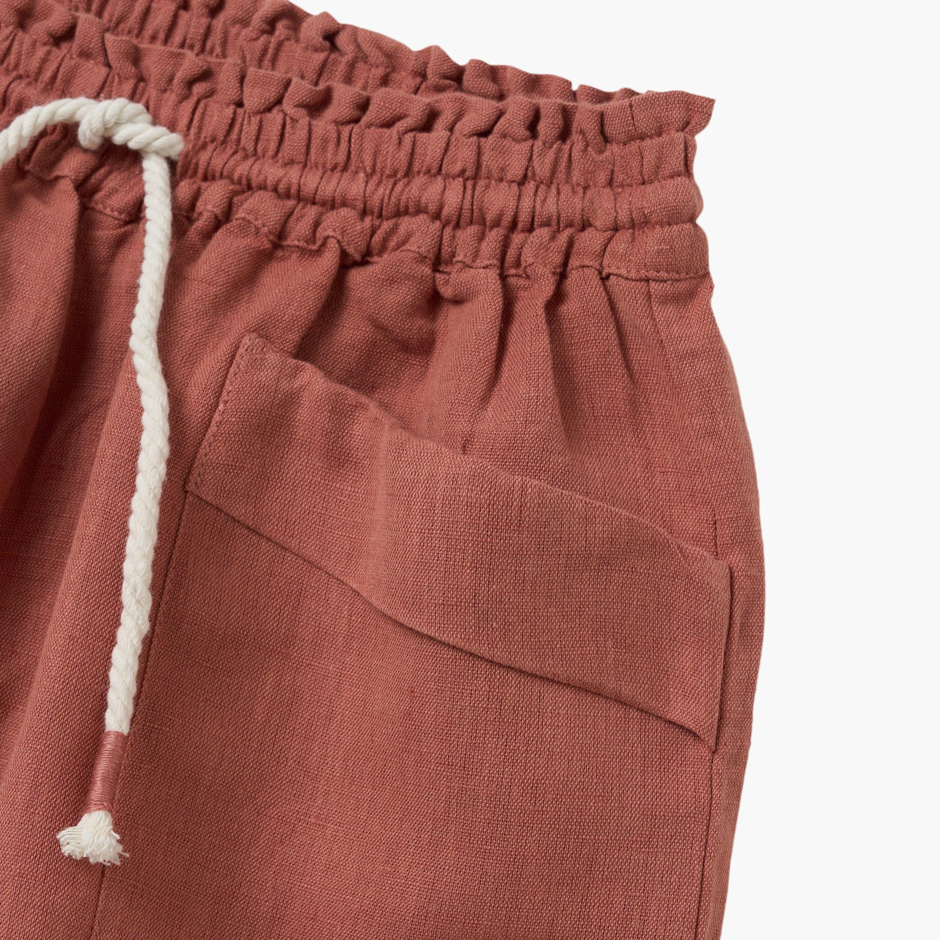 OVS Solid Pocketed Elasticated Drawstring Shorts-girls-clothing-bottoms-shorts-image-3