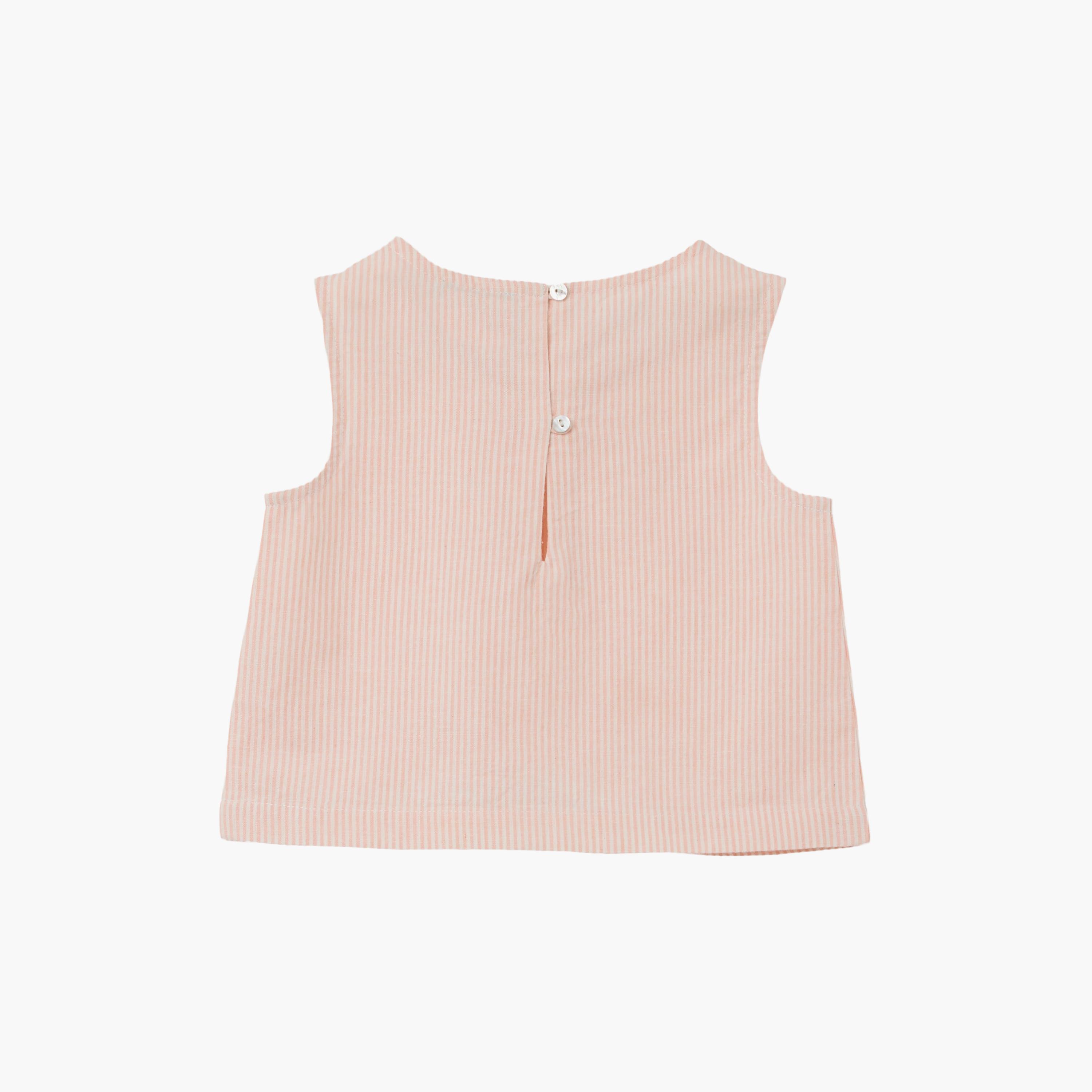 OVS Solid Cotton Striped Sleeveless Top-girls-clothing-blousesandshirts-image-2