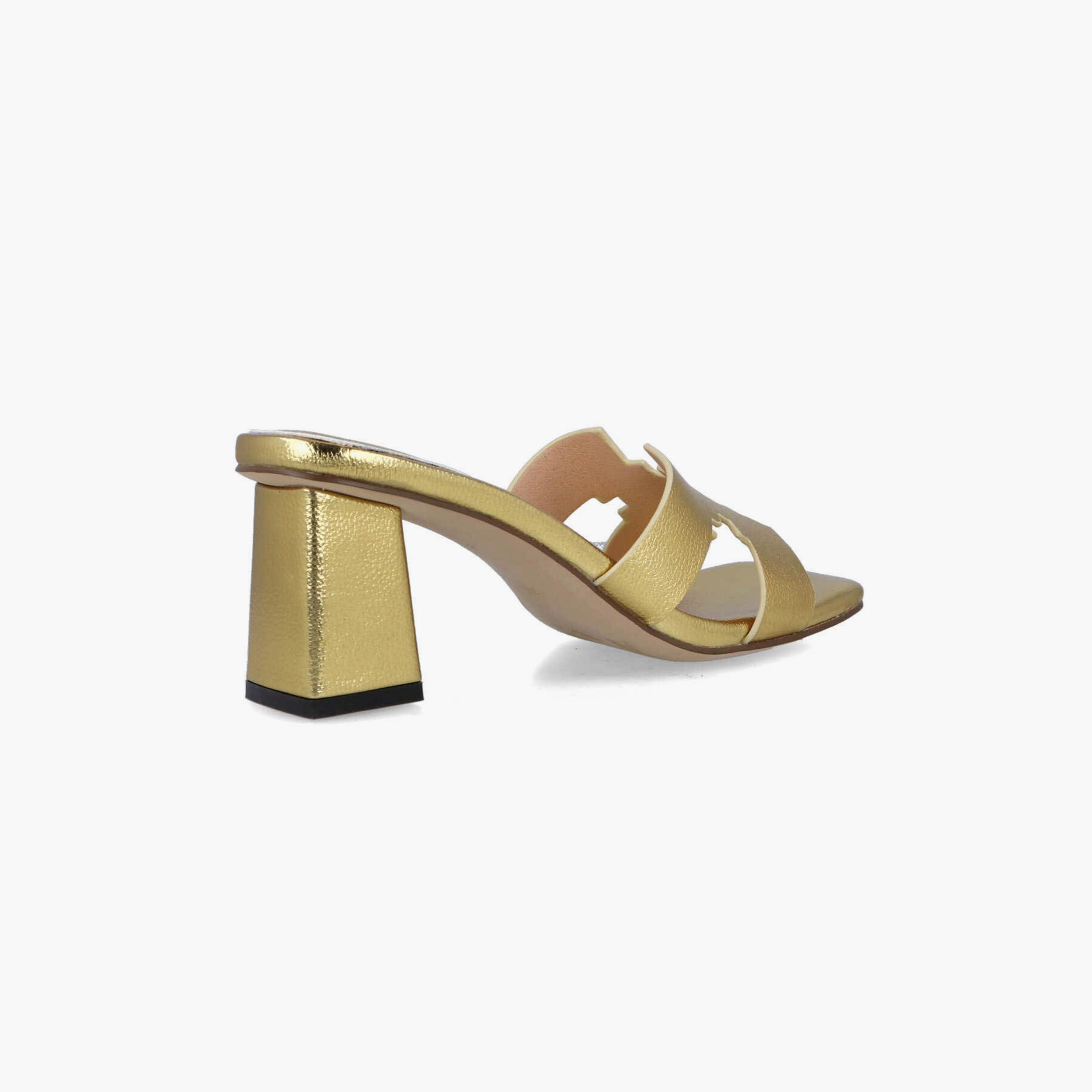 Menbur Women's Metallic Block Heels with Open Toe | 23121-women-shoes-heels-image-3