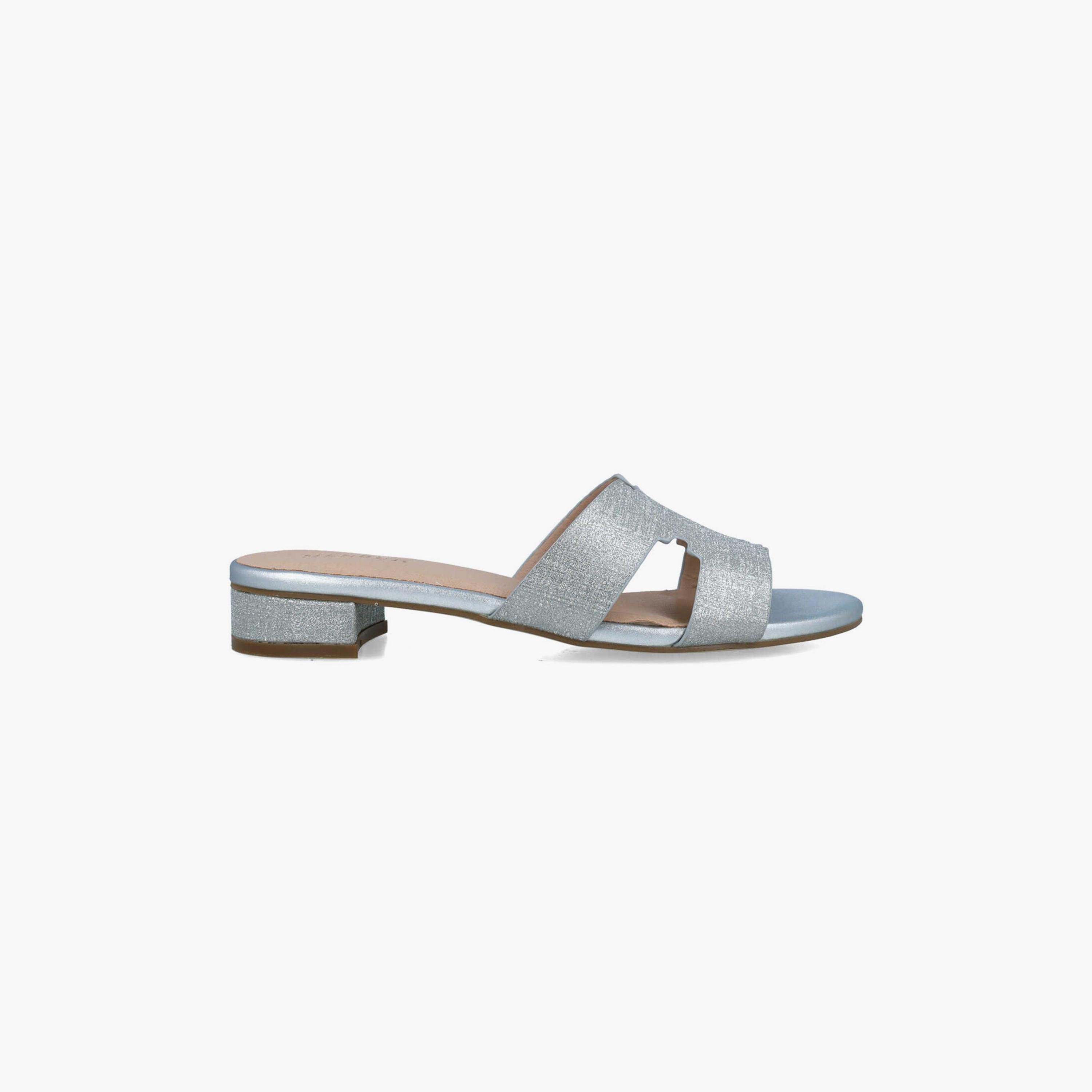 Menbur Women's Metallic Slide Sandals with Open Toe | 23198-women-shoes-sandals-flats-image-1