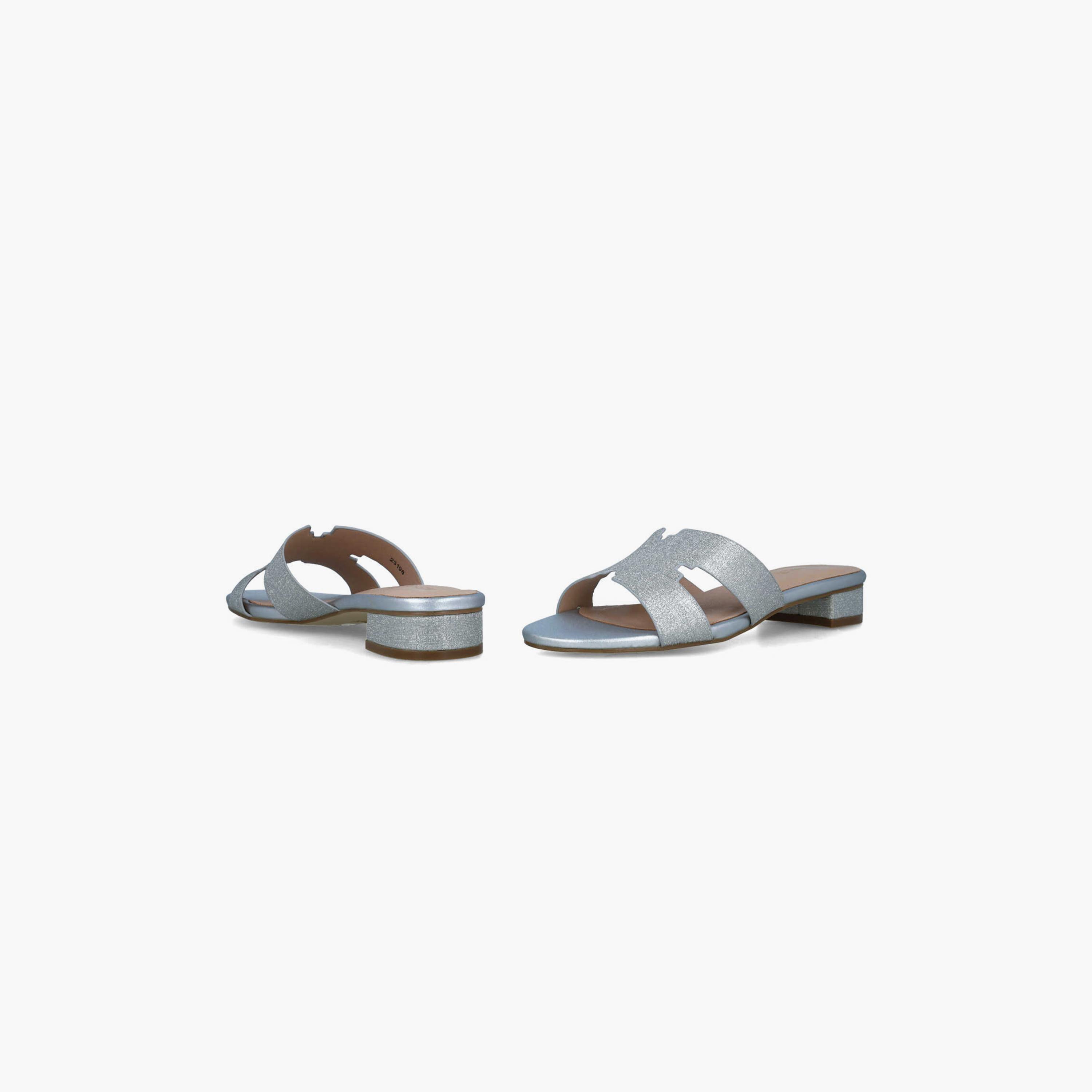 Menbur Women's Metallic Slide Sandals with Open Toe | 23198-women-shoes-sandals-flats-image-4