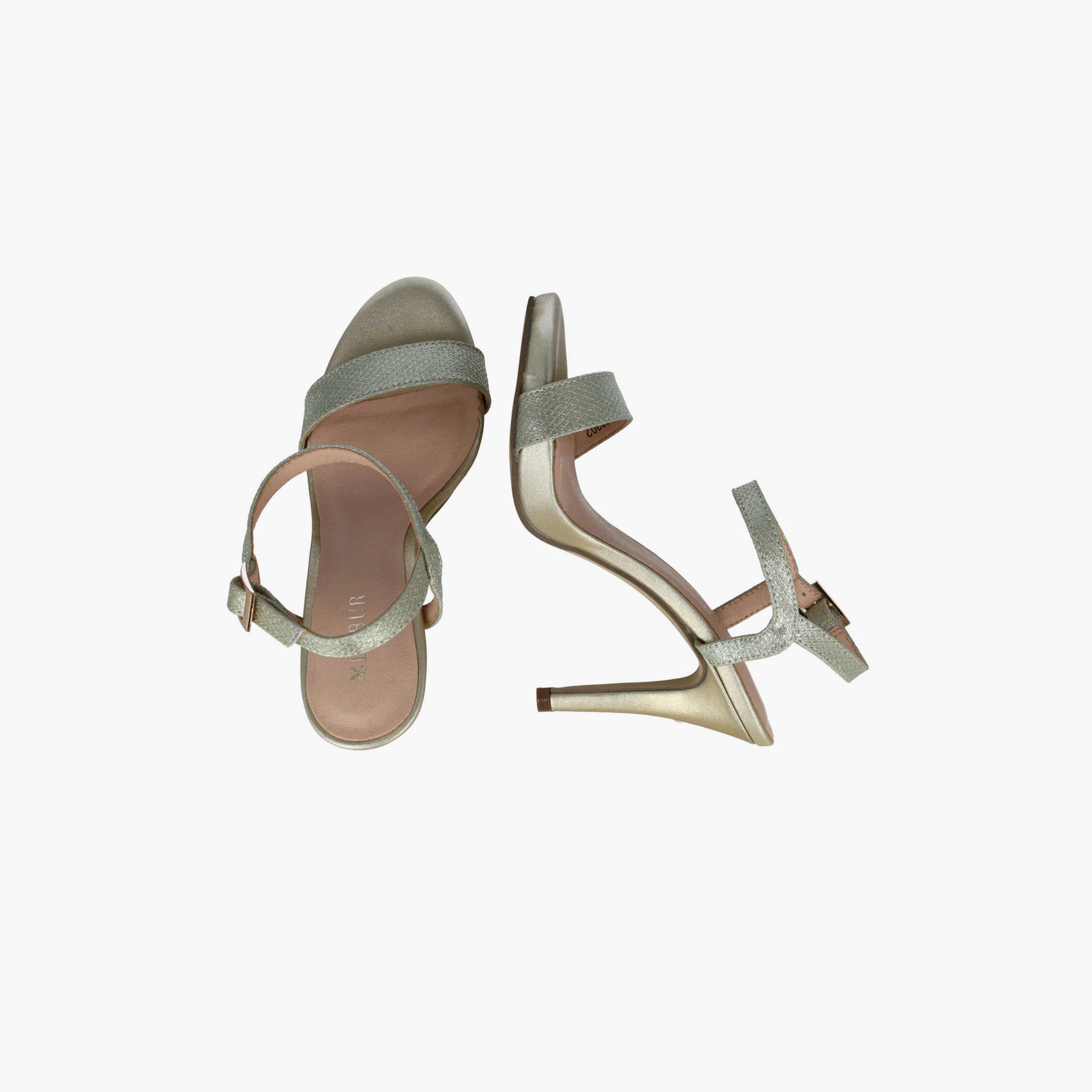 Menbur Women's Metallic Strap Sandals | 23202-women-shoes-sandals-flats-image-2