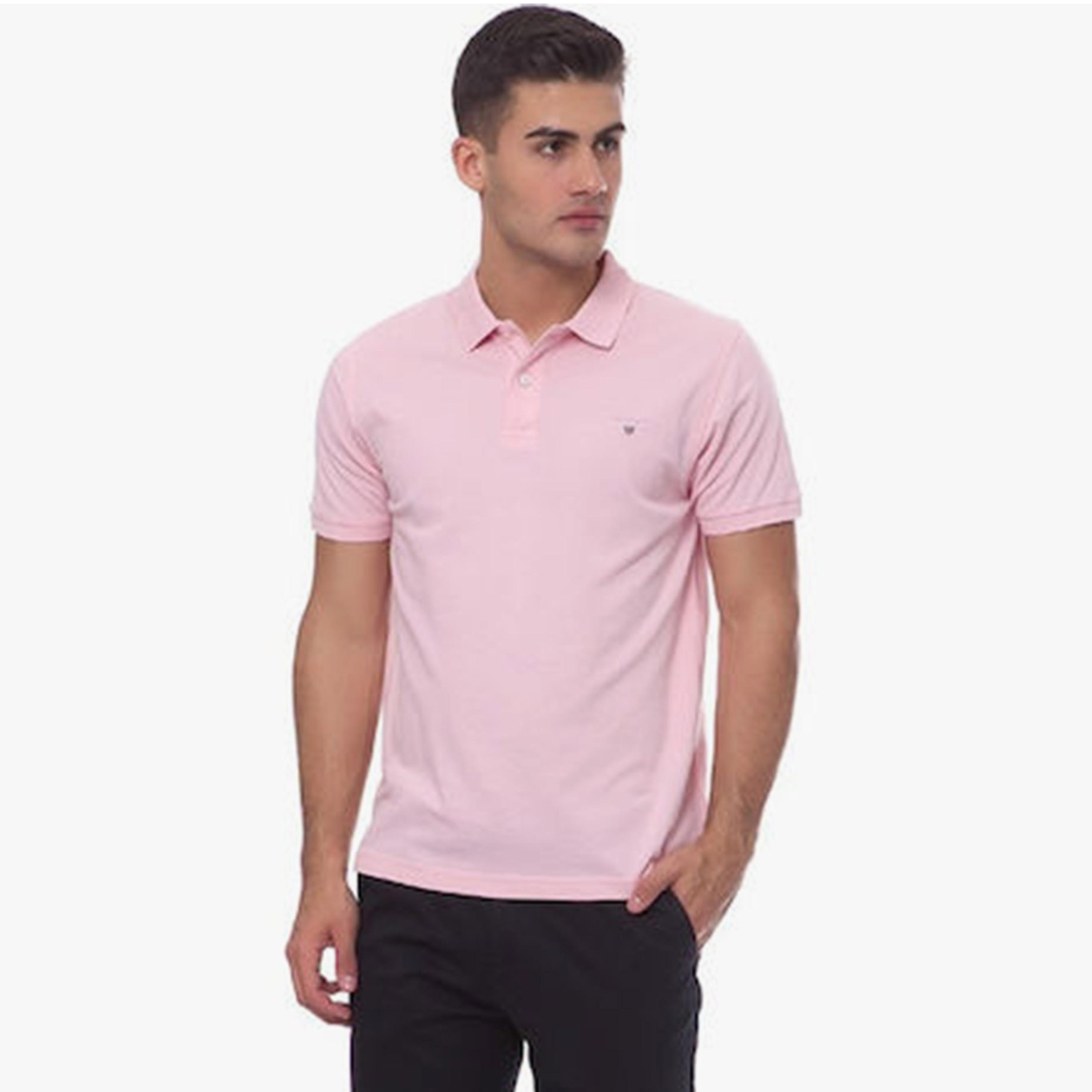 تي-شيرت بولو من جانت لوجو بأكمام قصيرة وياقة-men-clothing-tshirtsandpolos-polos-image-1