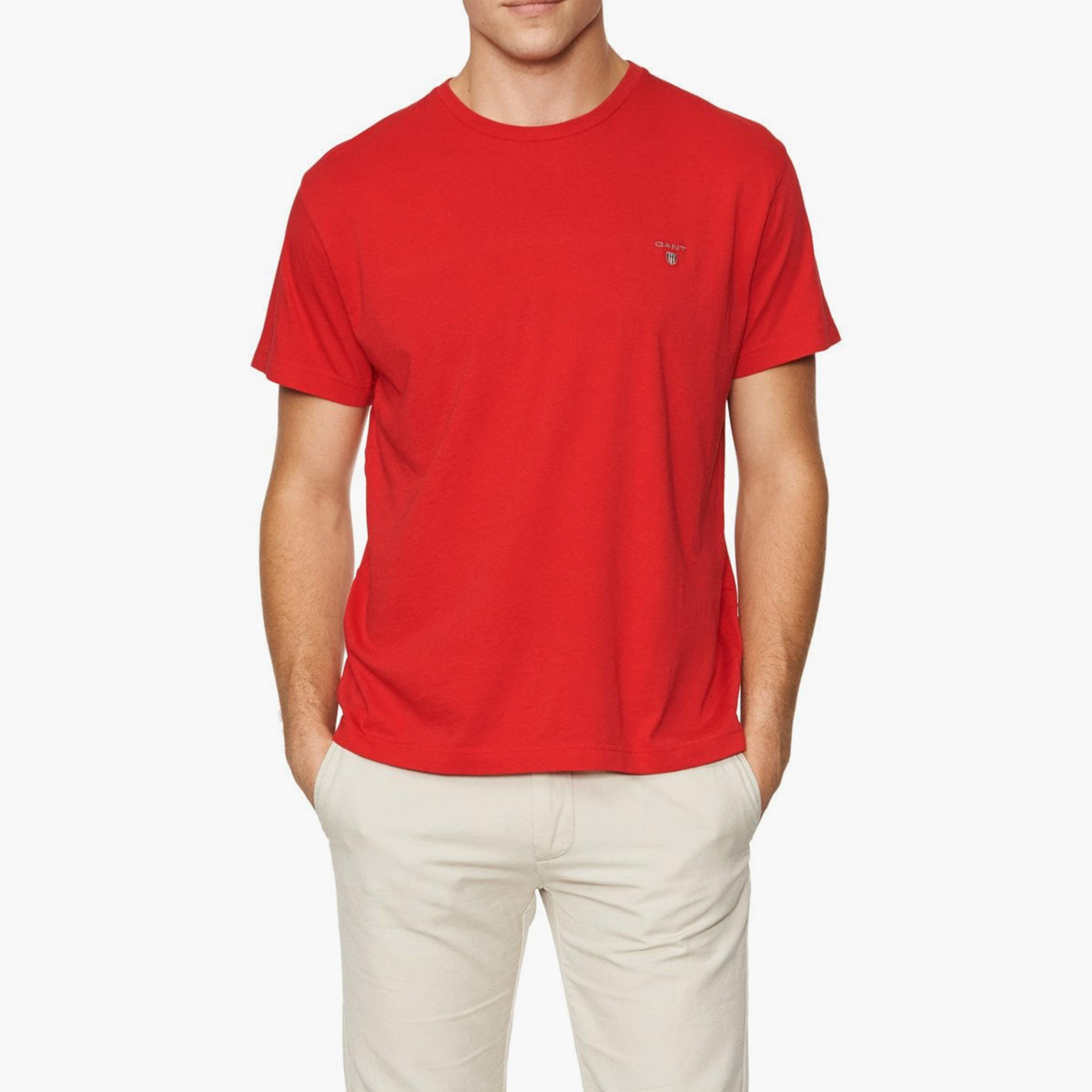 Gant Logo Detail Crew Neck Short Sleeves T-Shirt-men-clothing-tshirtsandpolos-tshirts-image-1