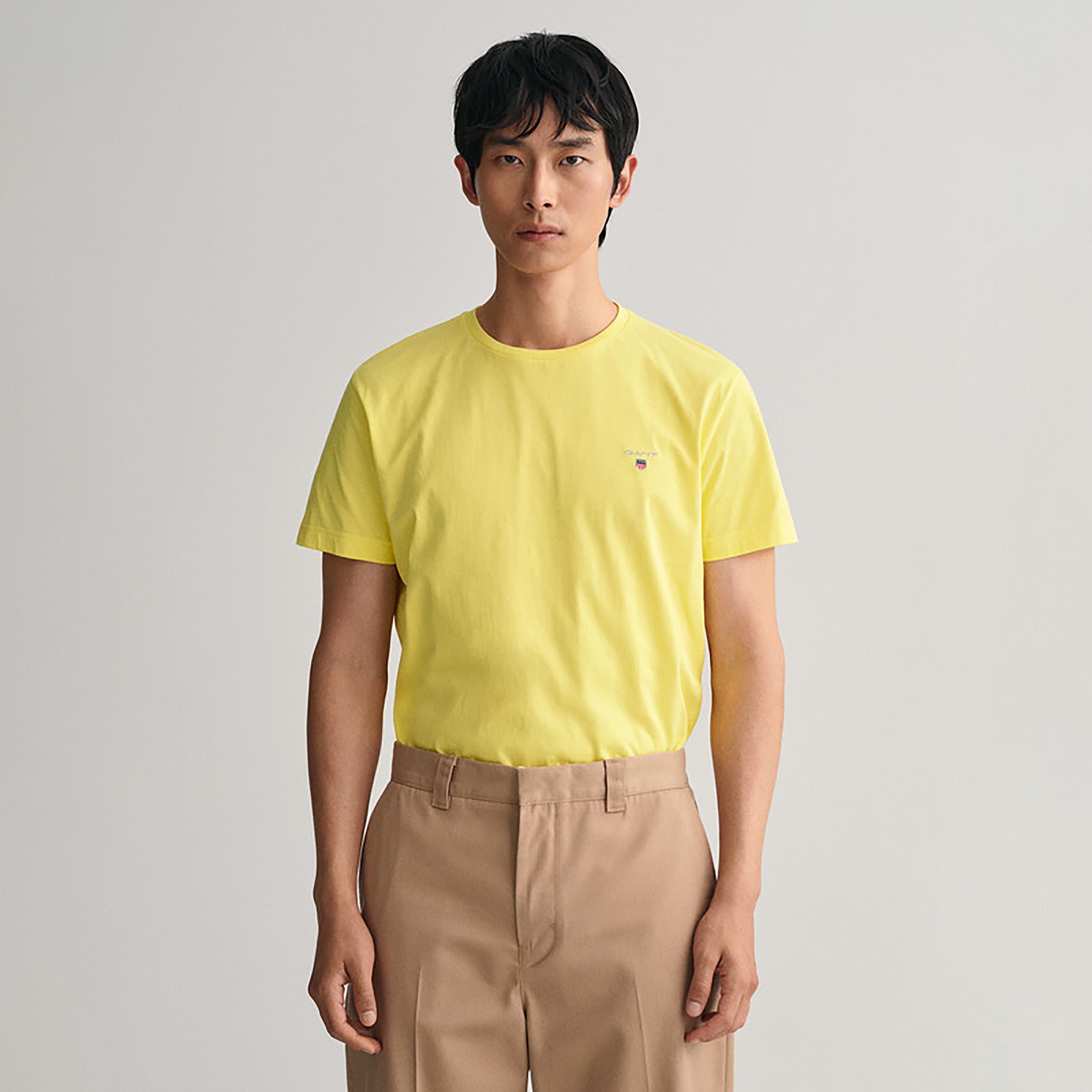 تي-شيرت جانت لوجو بأكمام قصيرة وياقة دائرية-men-clothing-tshirtsandpolos-tshirts-image-1