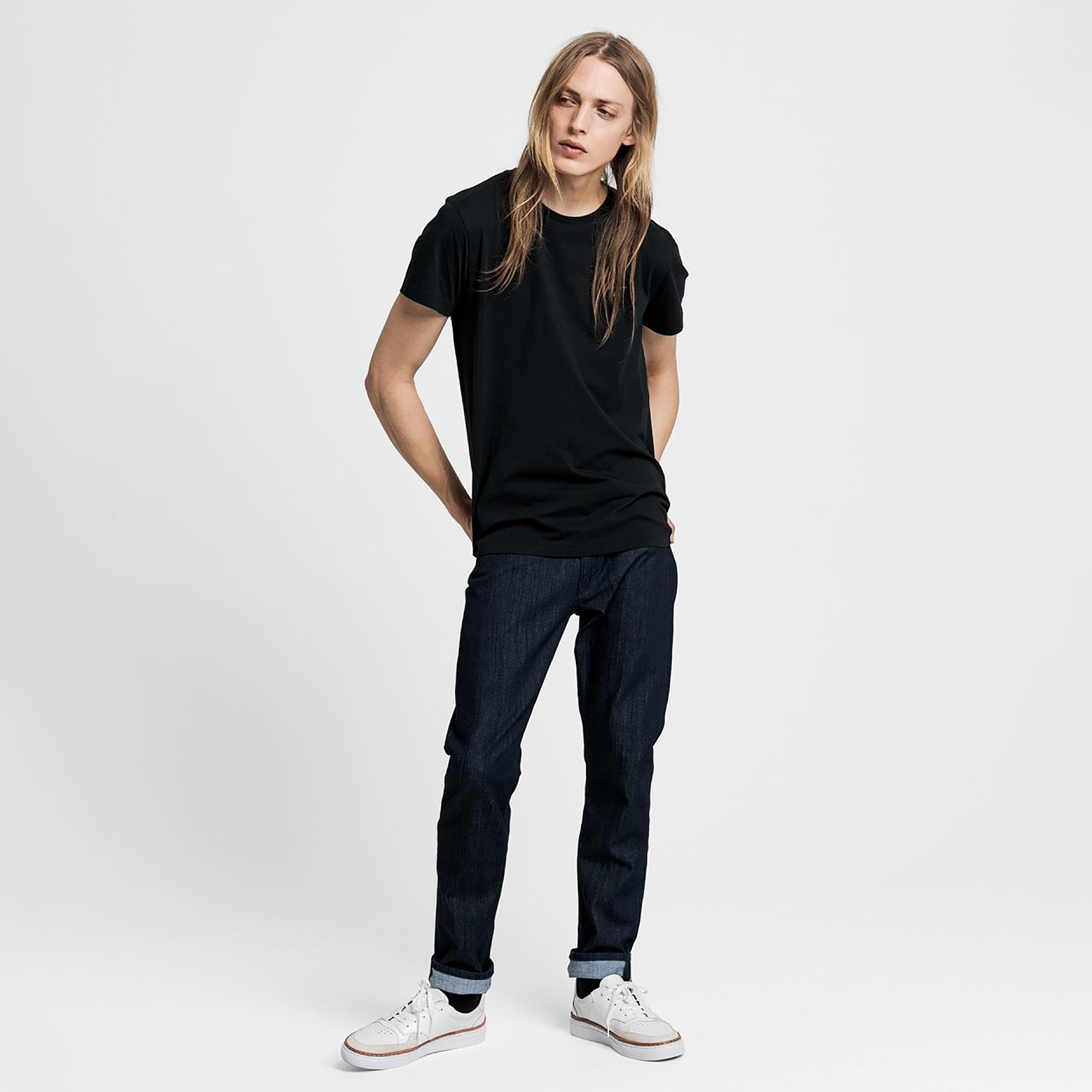 Gant Plain Round Neck Short Sleeves Men's T-Shirt-men-clothing-tshirtsandpolos-tshirts-image-2