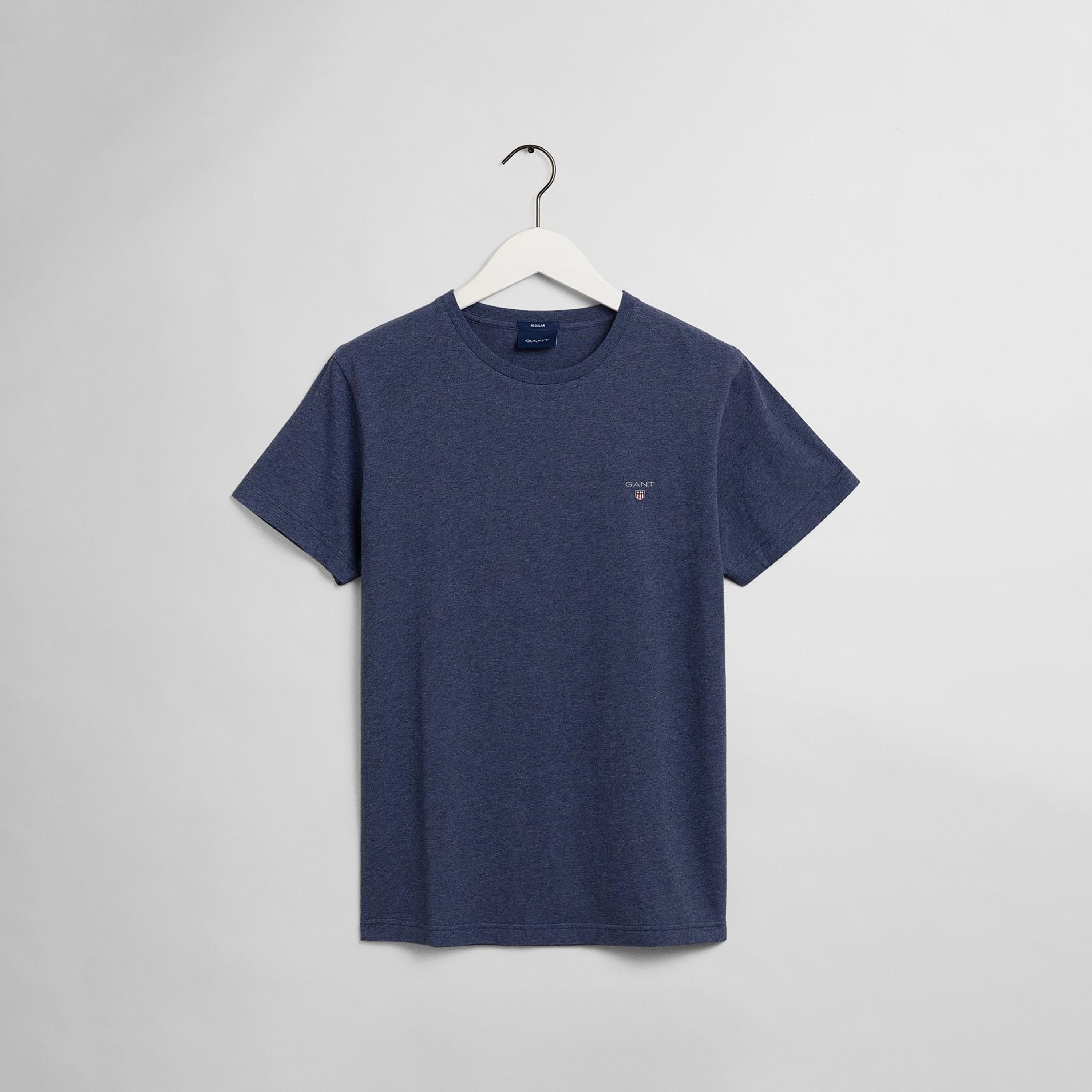 Gant Plain Round Neck Short Sleeves Men's T-Shirt-men-clothing-tshirtsandpolos-tshirts-image-15