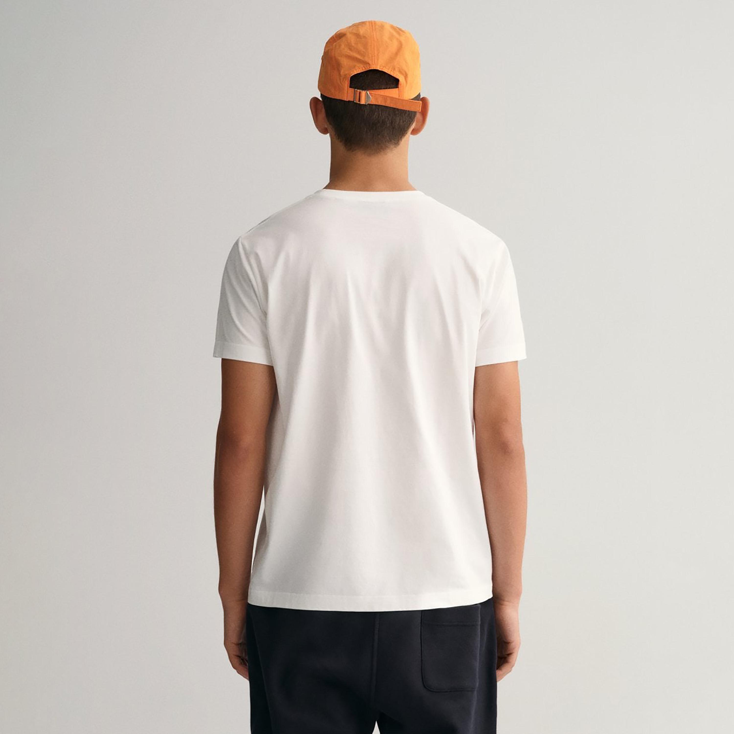 Gant Plain Round Neck Short Sleeves Men's T-Shirt-men-clothing-tshirtsandpolos-tshirts-image-9