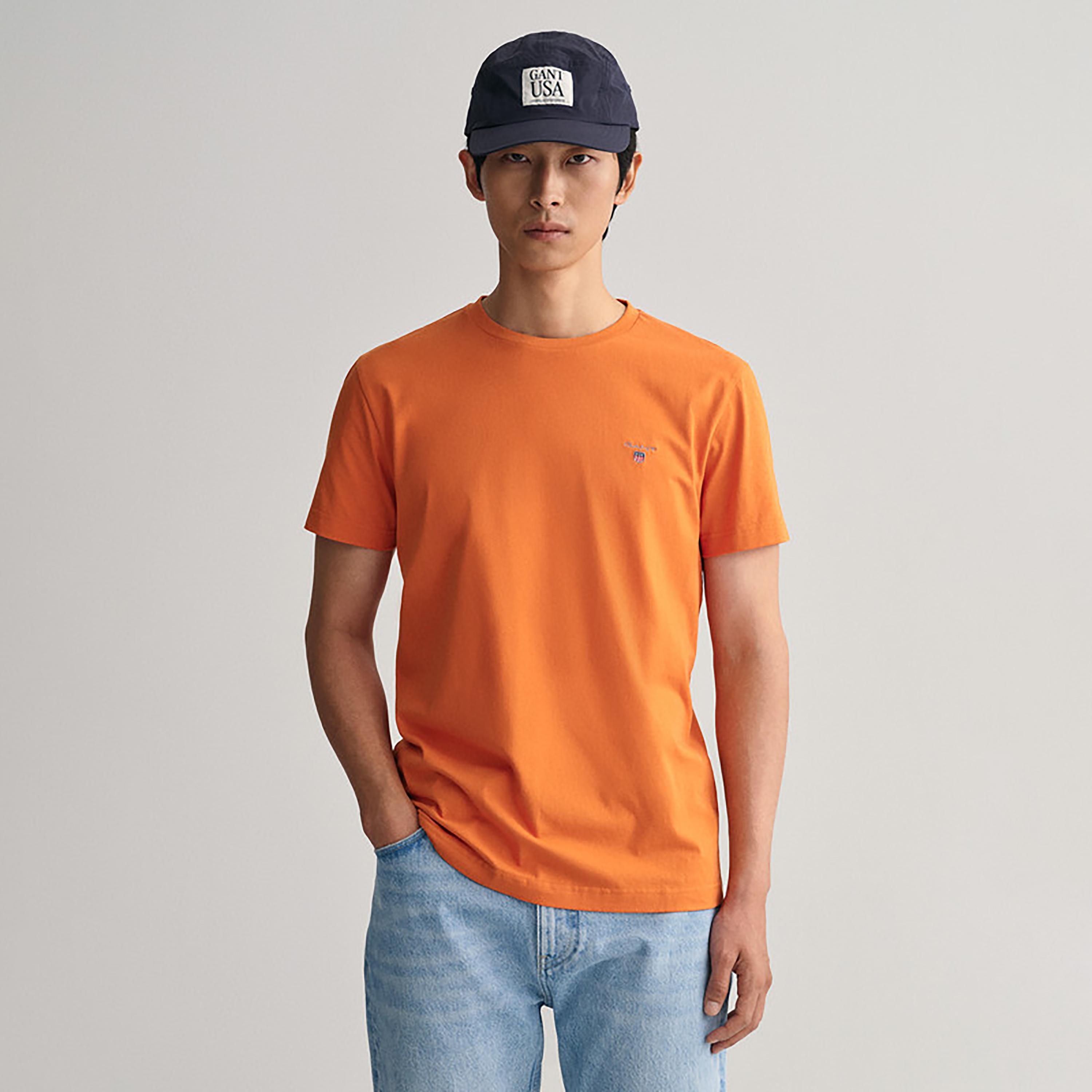 Gant Logo Detail Crew Neck Short Sleeves T-Shirt-men-clothing-tshirtsandpolos-tshirts-image-1