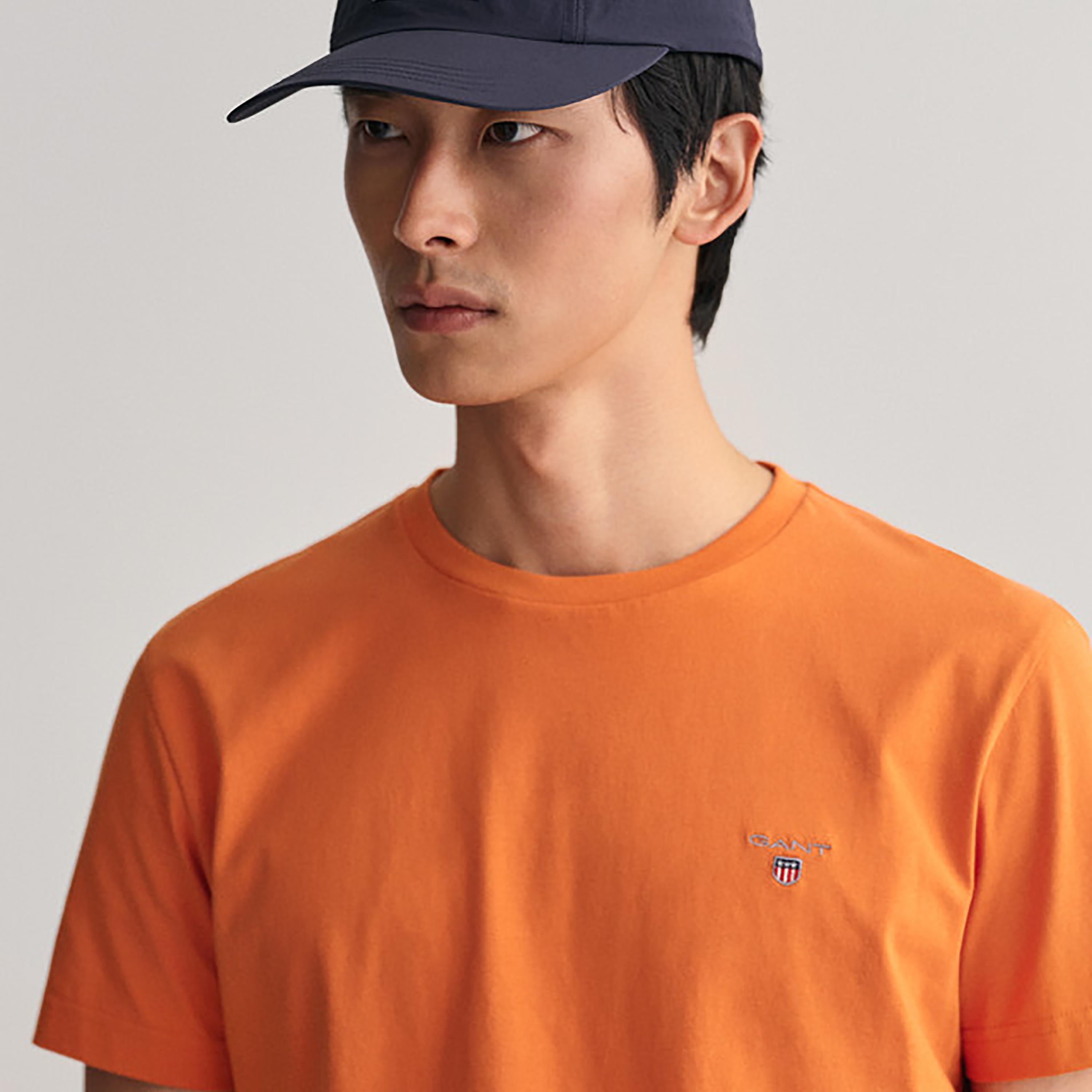 تي-شيرت جانت لوجو بأكمام قصيرة وياقة دائرية-men-clothing-tshirtsandpolos-tshirts-image-3