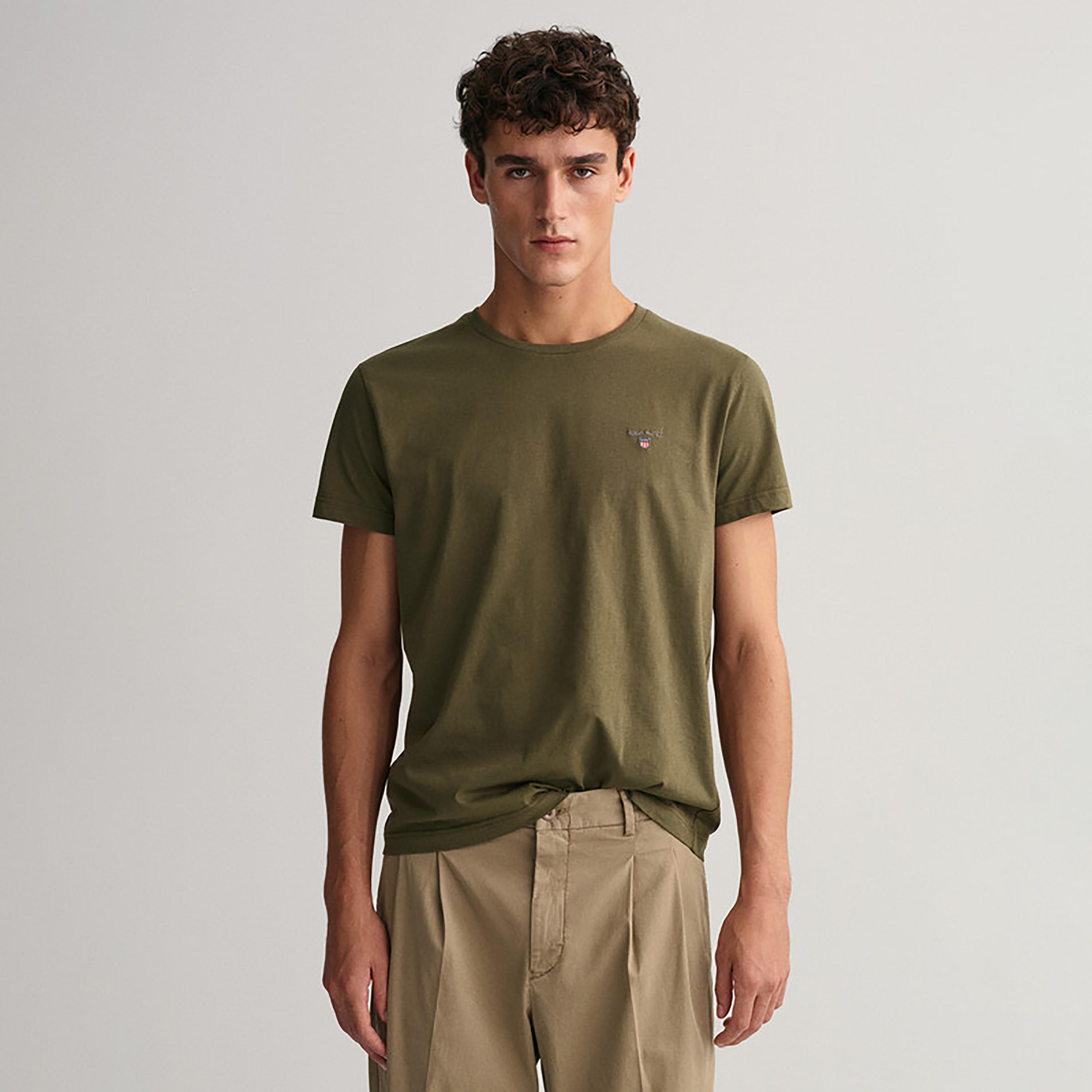 Gant Logo Detail Crew Neck Short Sleeves T-Shirt-men-clothing-tshirtsandpolos-tshirts-image-1