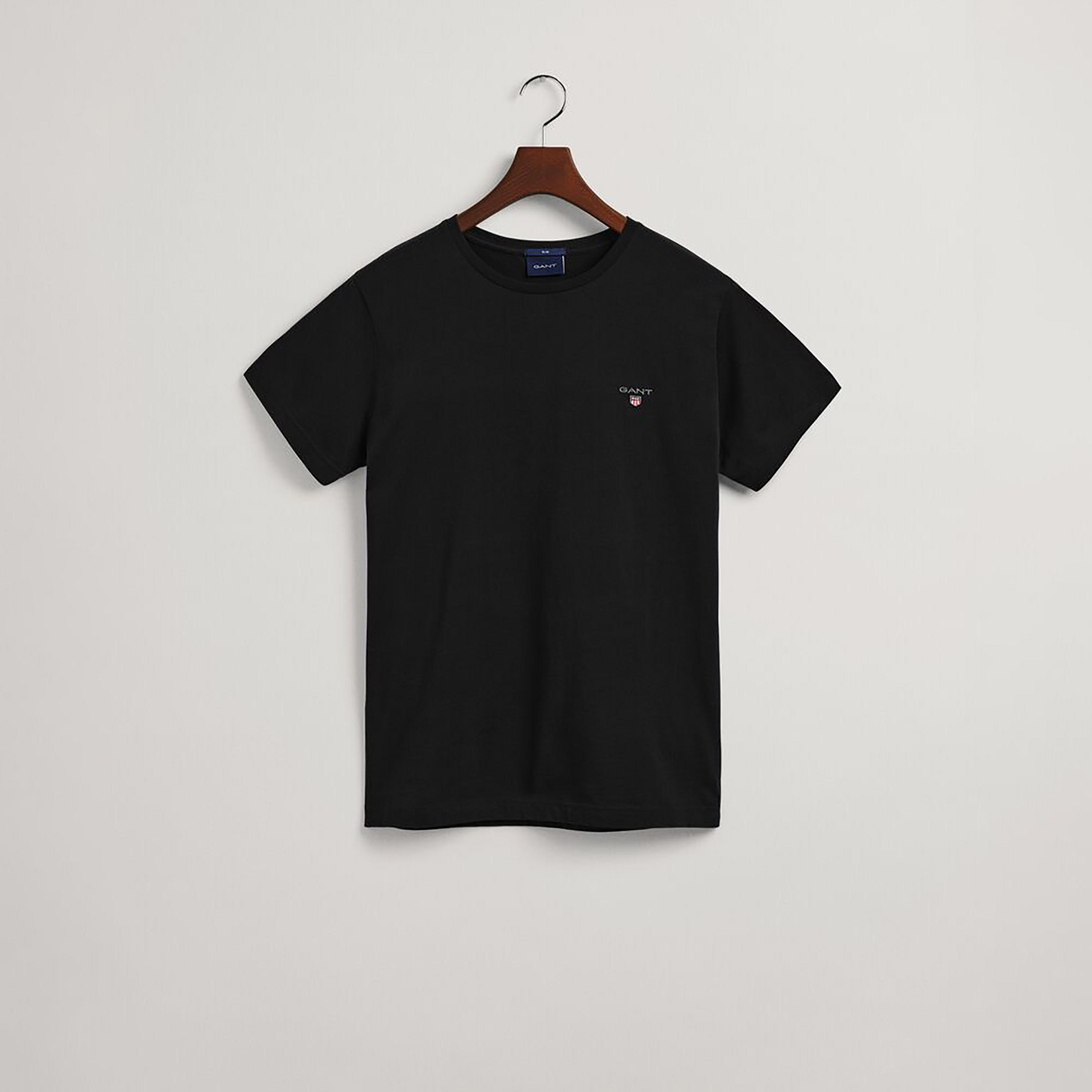 Gant Plain Round Neck Short Sleeves Men's T-Shirt-men-clothing-tshirtsandpolos-tshirts-image-1
