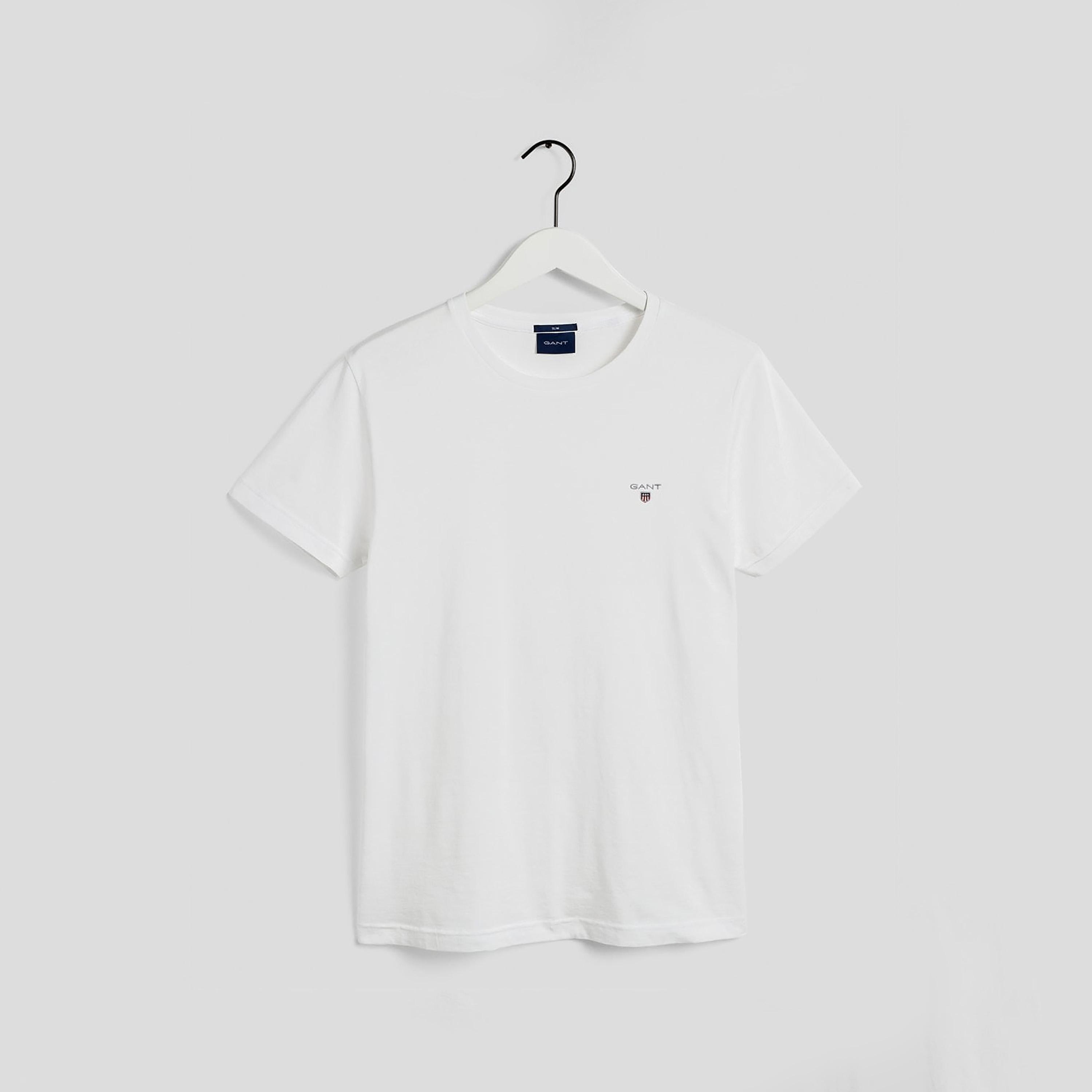 Gant Plain Round Neck Short Sleeves Men's T-Shirt-men-clothing-tshirtsandpolos-tshirts-image-6